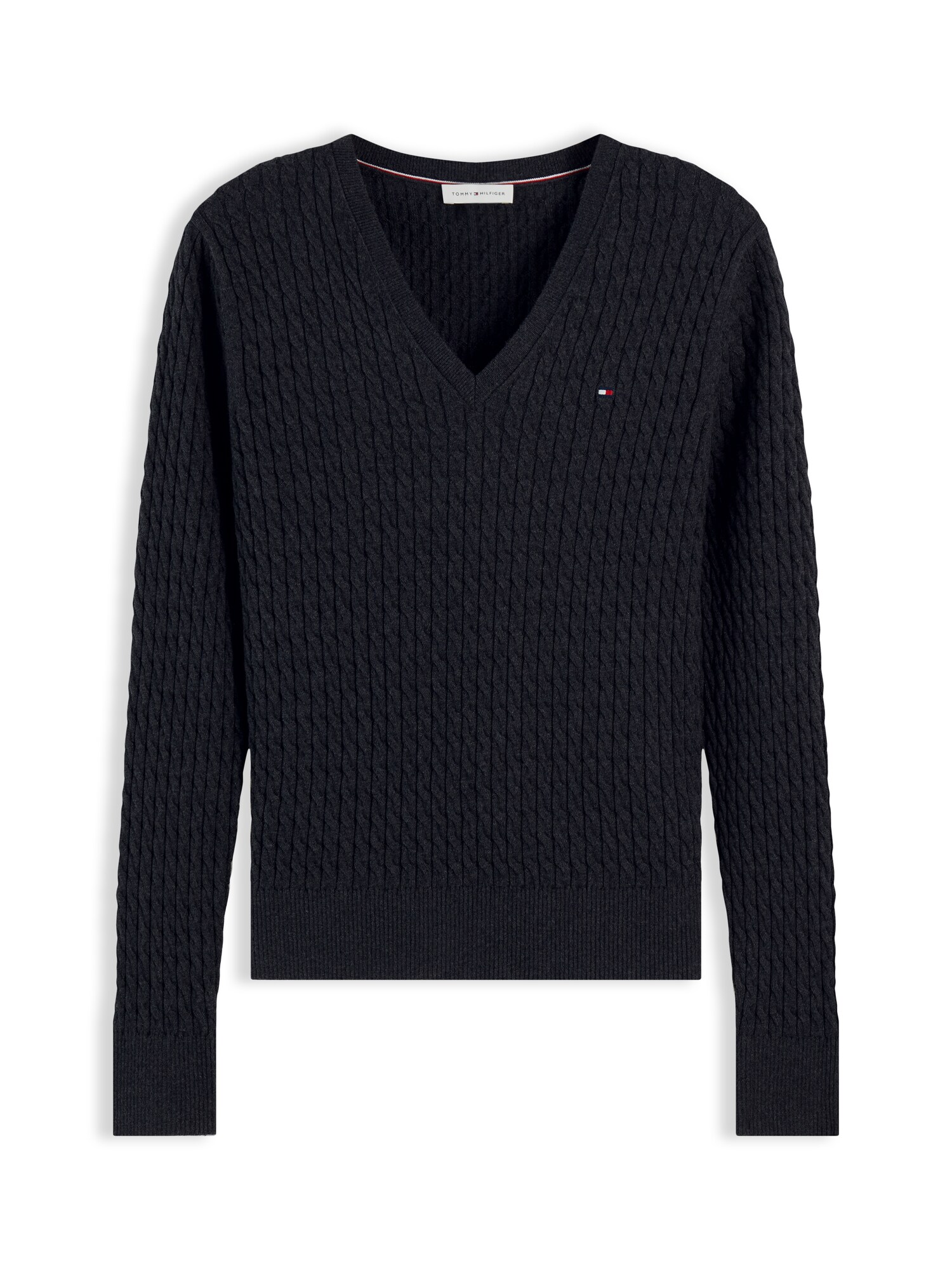 TOMMY HILFIGER Sveter  antracitová