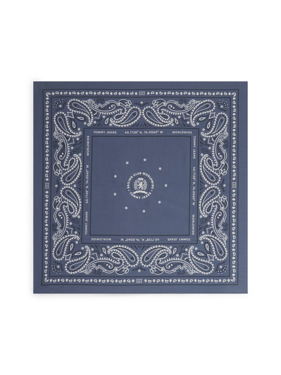 Scarf 'Crest Paisley Bandana' marinblå / safir