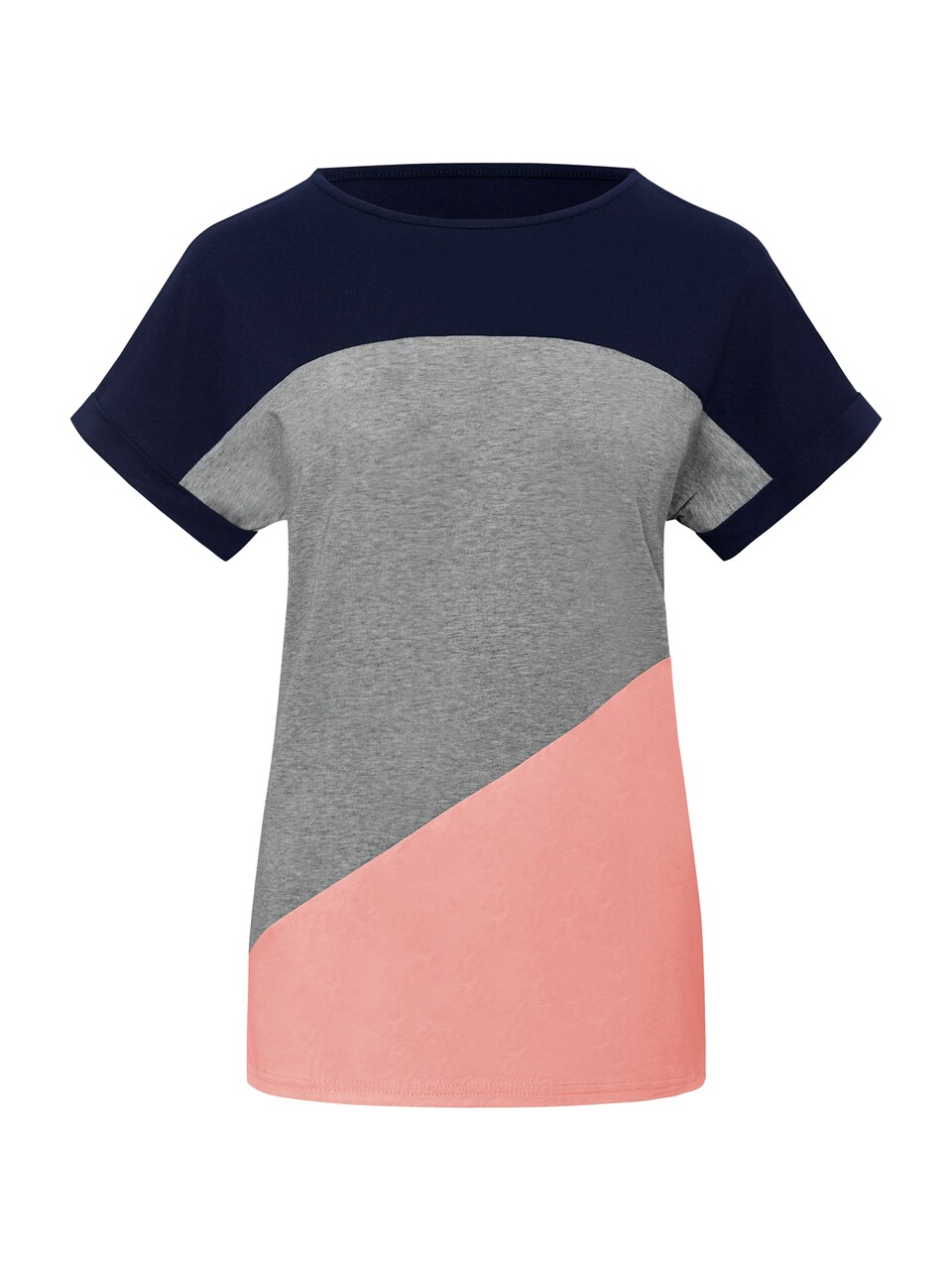 T-shirt marinblå / gråmelerad