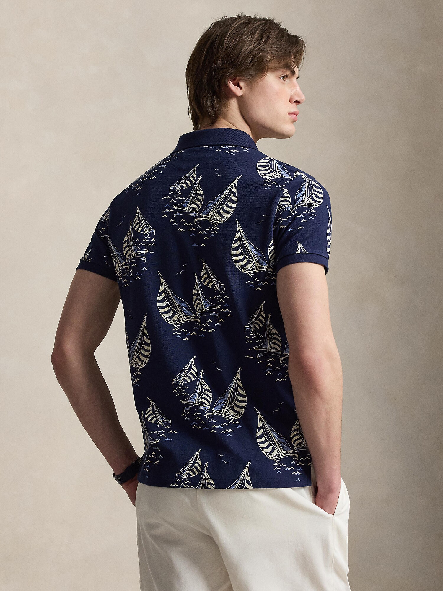 Polo Ralph Lauren Camiseta beige claro / ópalo / azul oscuro – imagen 3