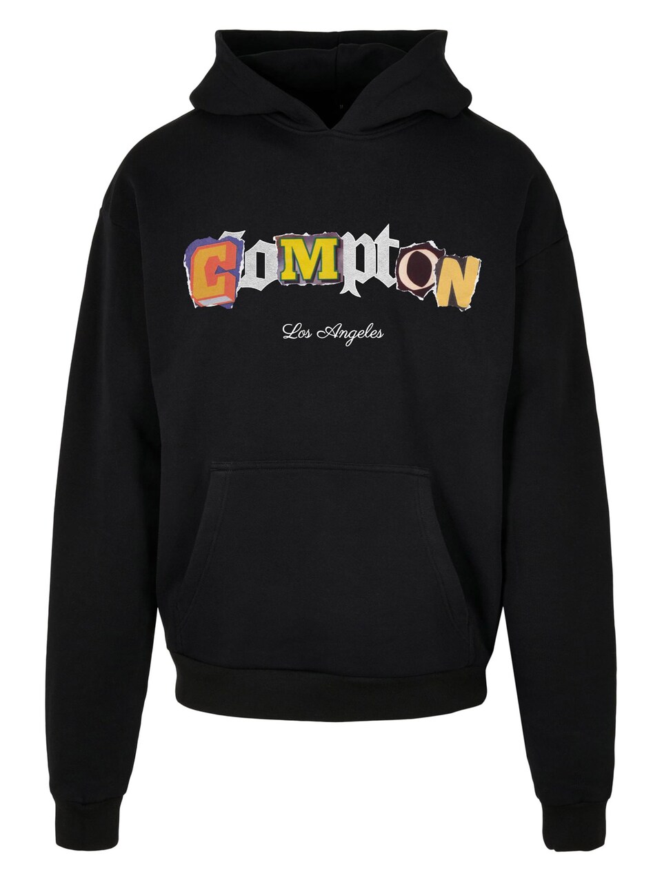 Sweatshirt 'Compton L.A.' gul / ljusgrå / orange