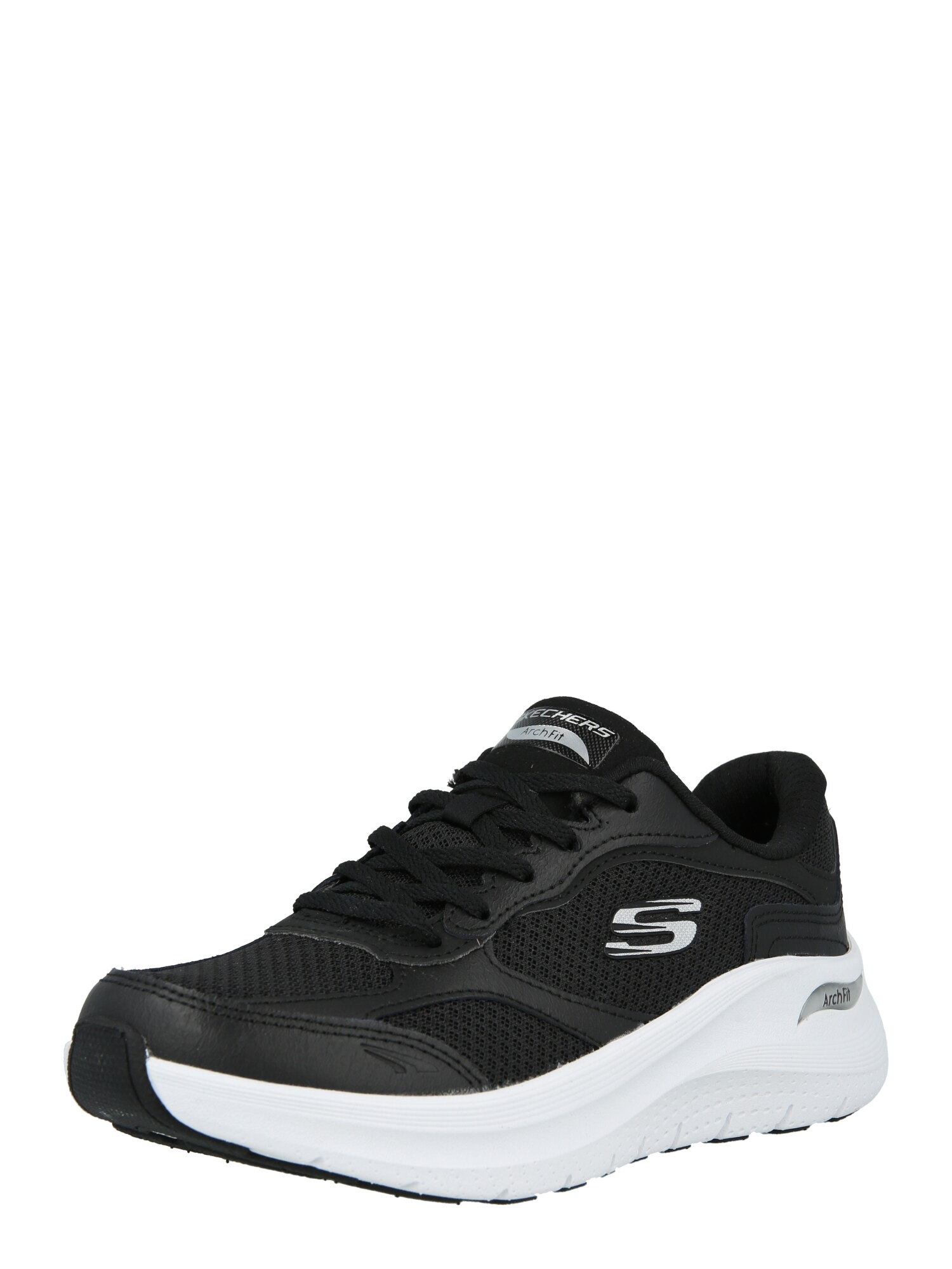 SKECHERS Nízke tenisky 'ARCH FIT 2.0 - RISING TIDE'  striebornosivá / čierna
