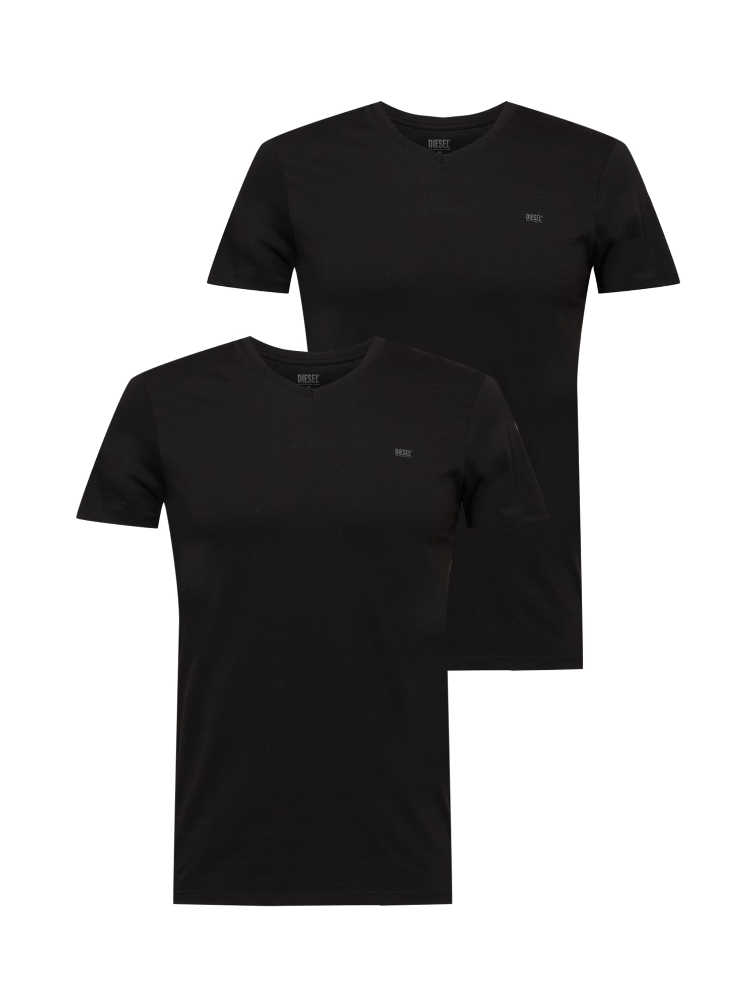 DIESEL Apatiniai marškinėliai 'Michael' tamsiai pilka / juoda
