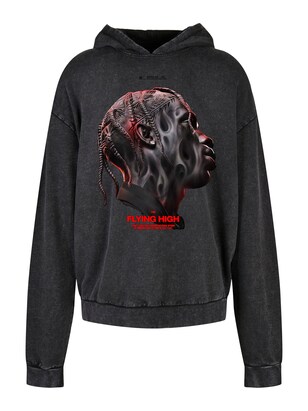 MT Upscale Sweatshirt ‘Flying High’ Grijs / Donkergrijs / Rood / Zwart