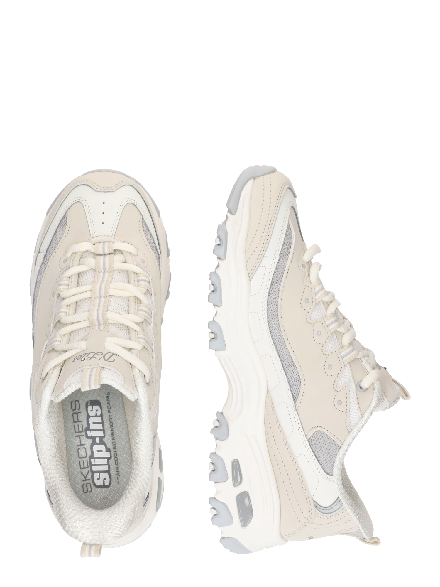 SKECHERS Zapatillas deportivas bajas 'D Lites-Smooth-Nostalgia'  beige / marfil / gris – imagen 3