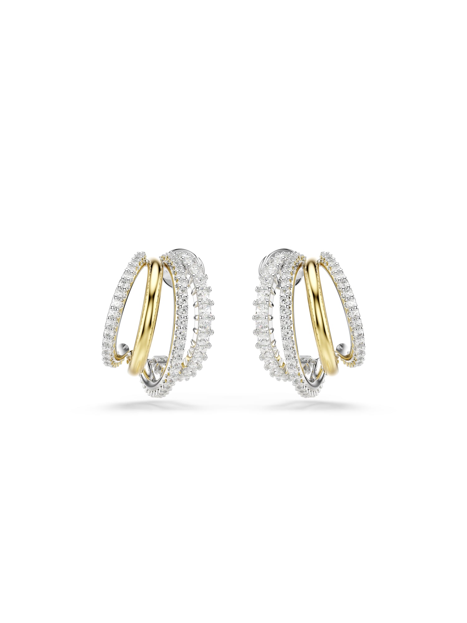 Swarovski Fülbevalók 'Hyperbola'  arany / ezüst / átlátszó termék 2. képe