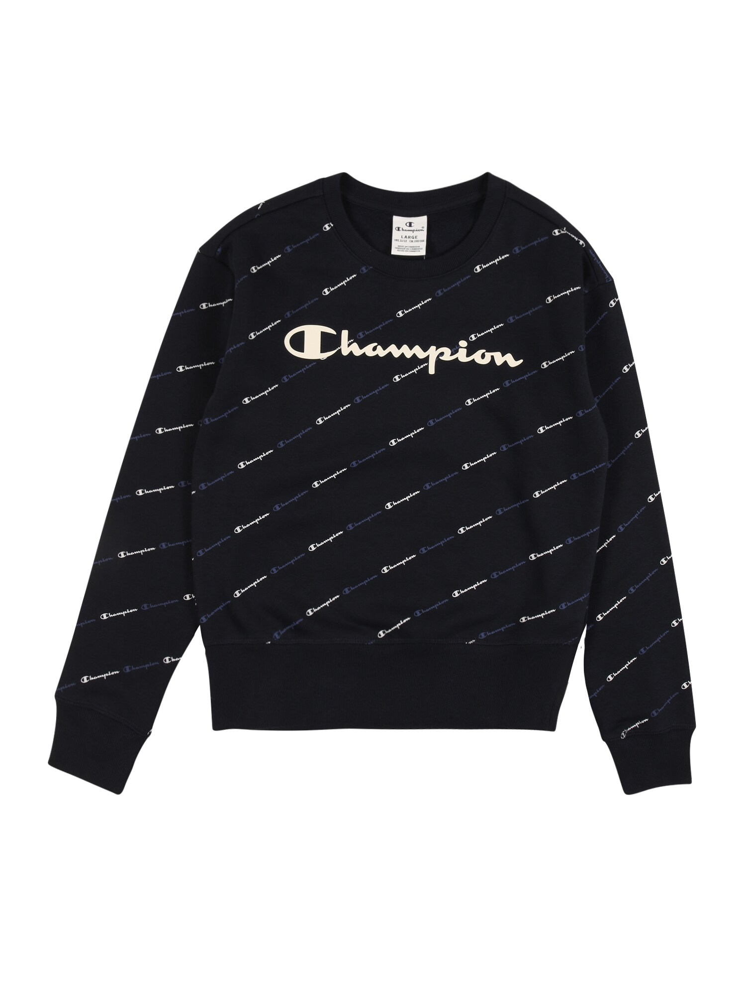 Champion Authentic Athletic Apparel Megztinis be užsegimo  tamsiai mėlyna / balta / mėlyna dūmų spalva