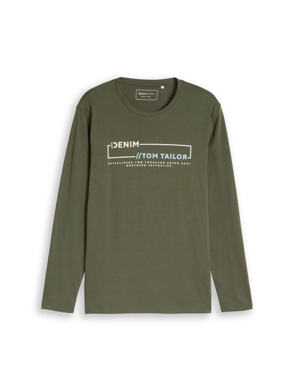 T-shirt ljusblå / grön