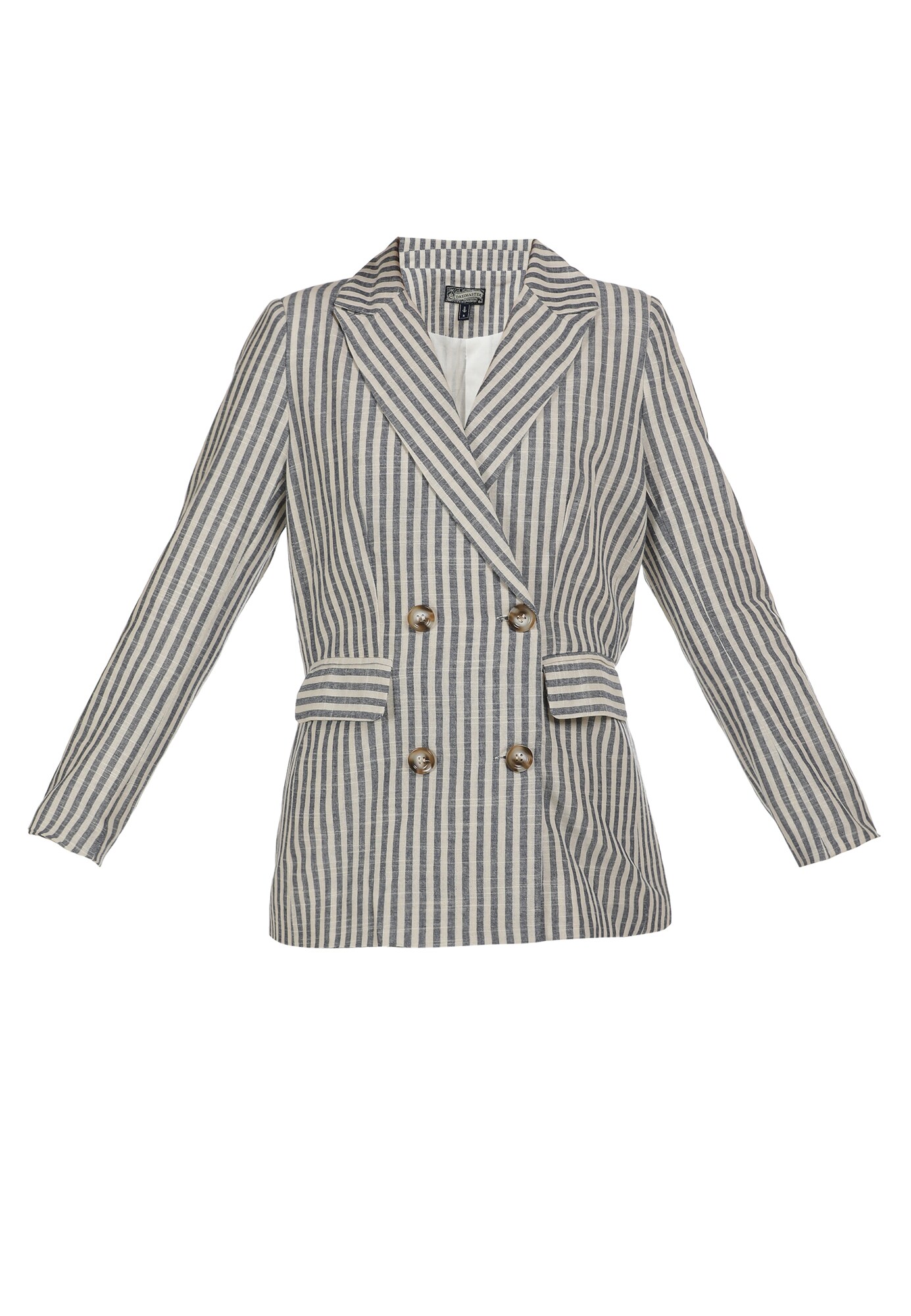 DreiMaster Vintage Blazer švarkas  pilka / balta