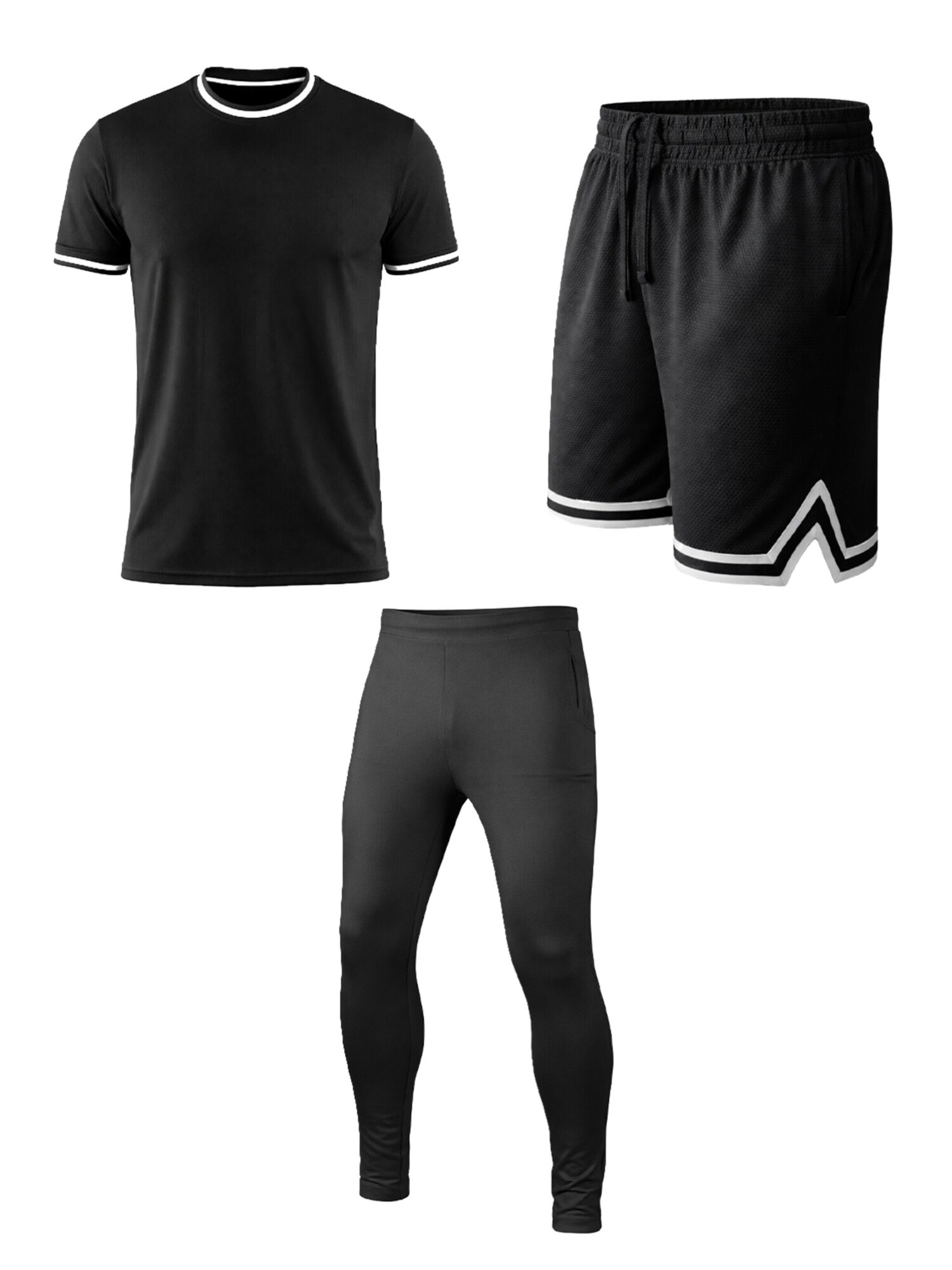 PANTONECLO Completo sportivo 'Flex'  nero
