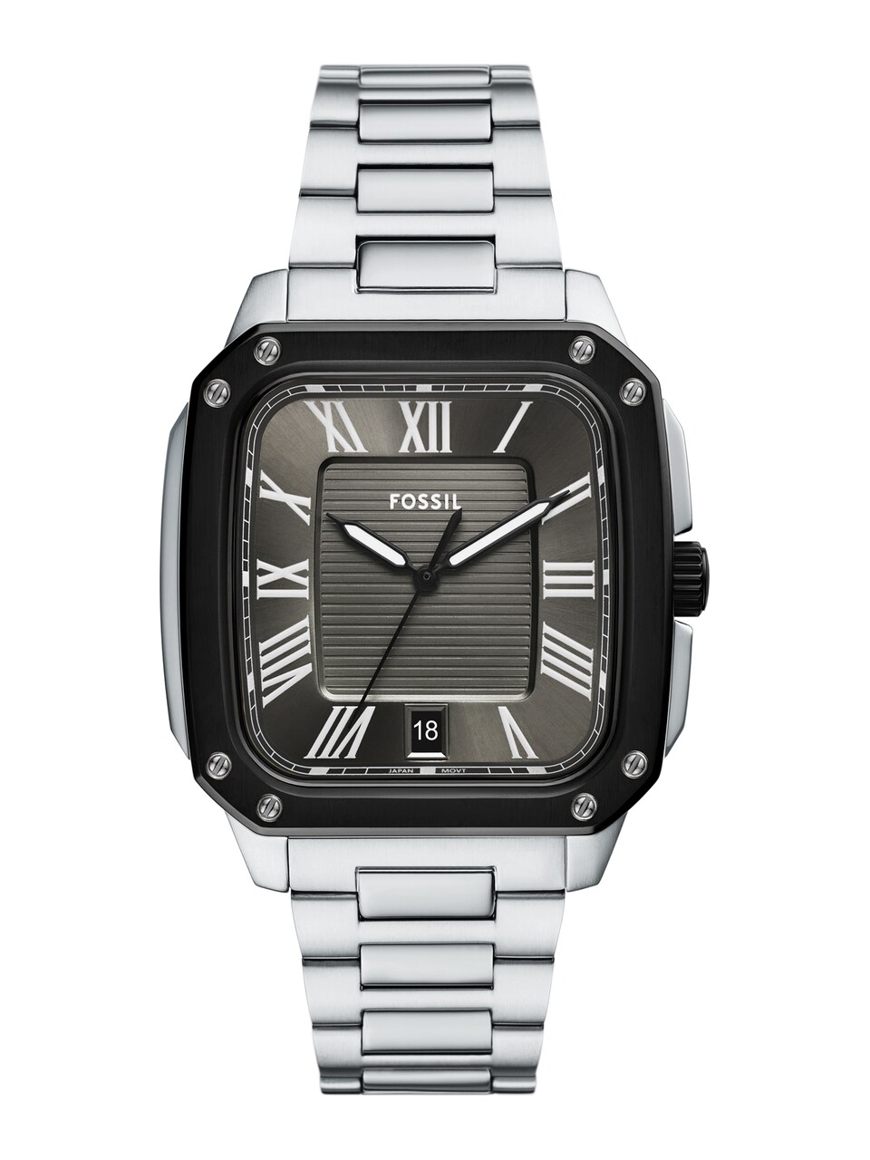 Analog klocka svart / silver