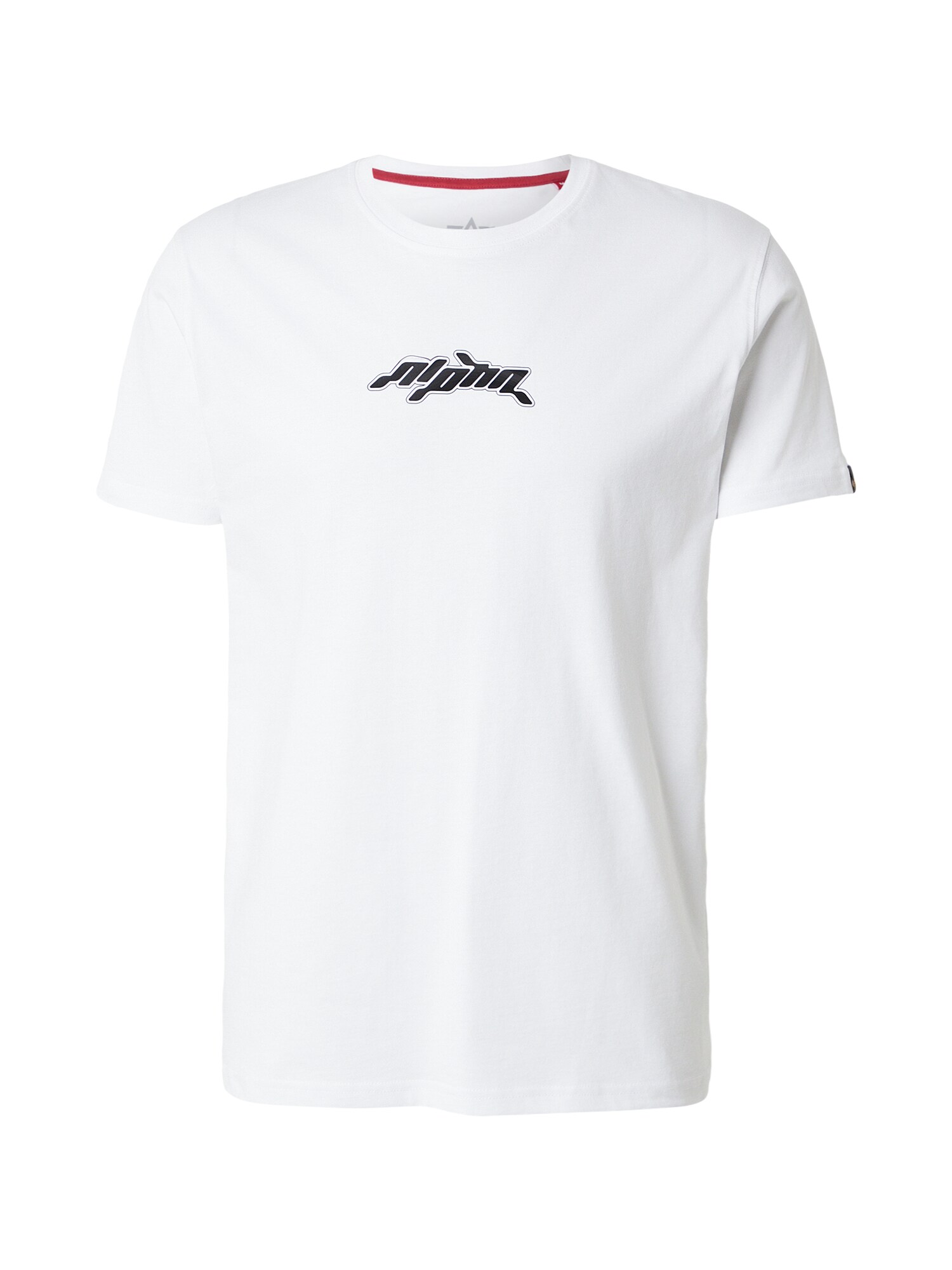 ALPHA INDUSTRIES Tricou  negru / alb