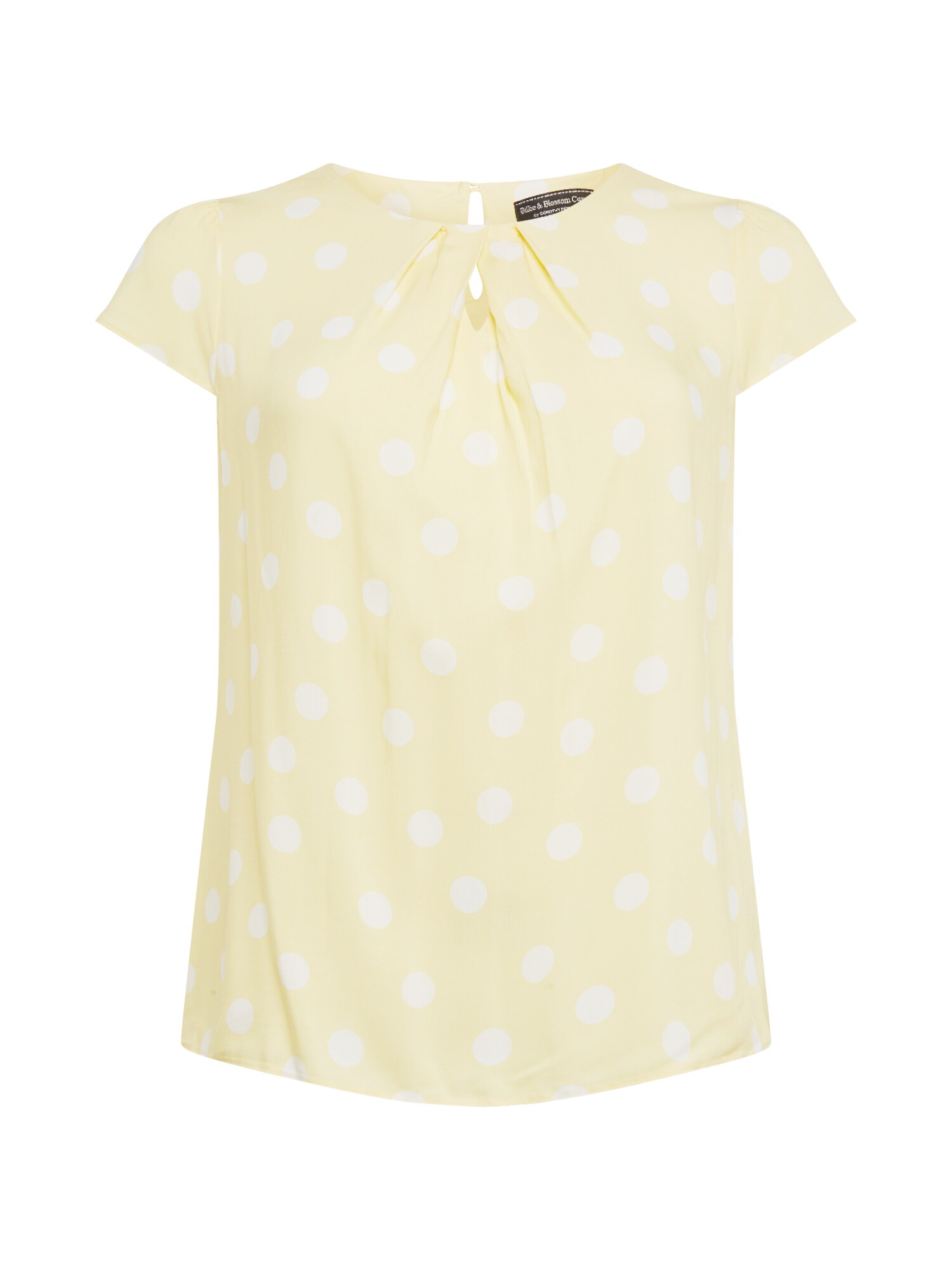 Dorothy Perkins Marškinėliai  citrinos spalva / balta