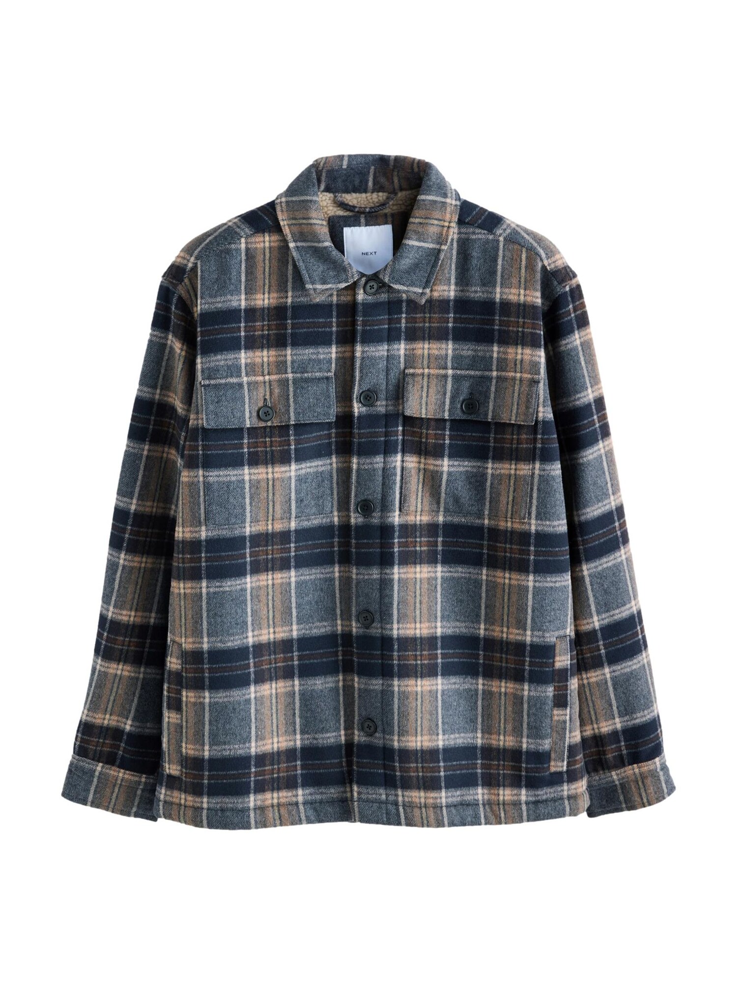 Next Geacă de primăvară-toamnă  bleumarin / safir / brocart / alb