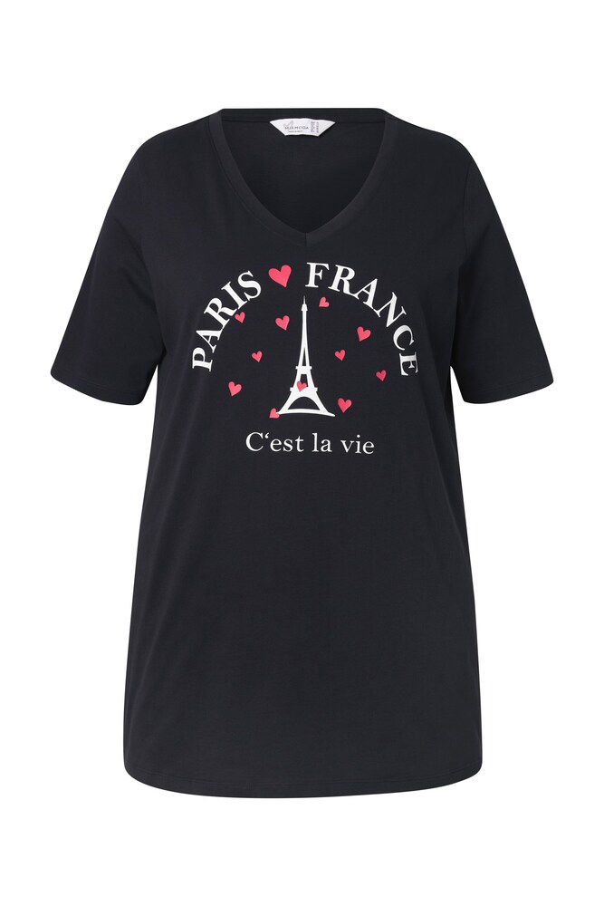 MIAMODA Shirt Damen Größe 6XL pink / schwarz / weiß