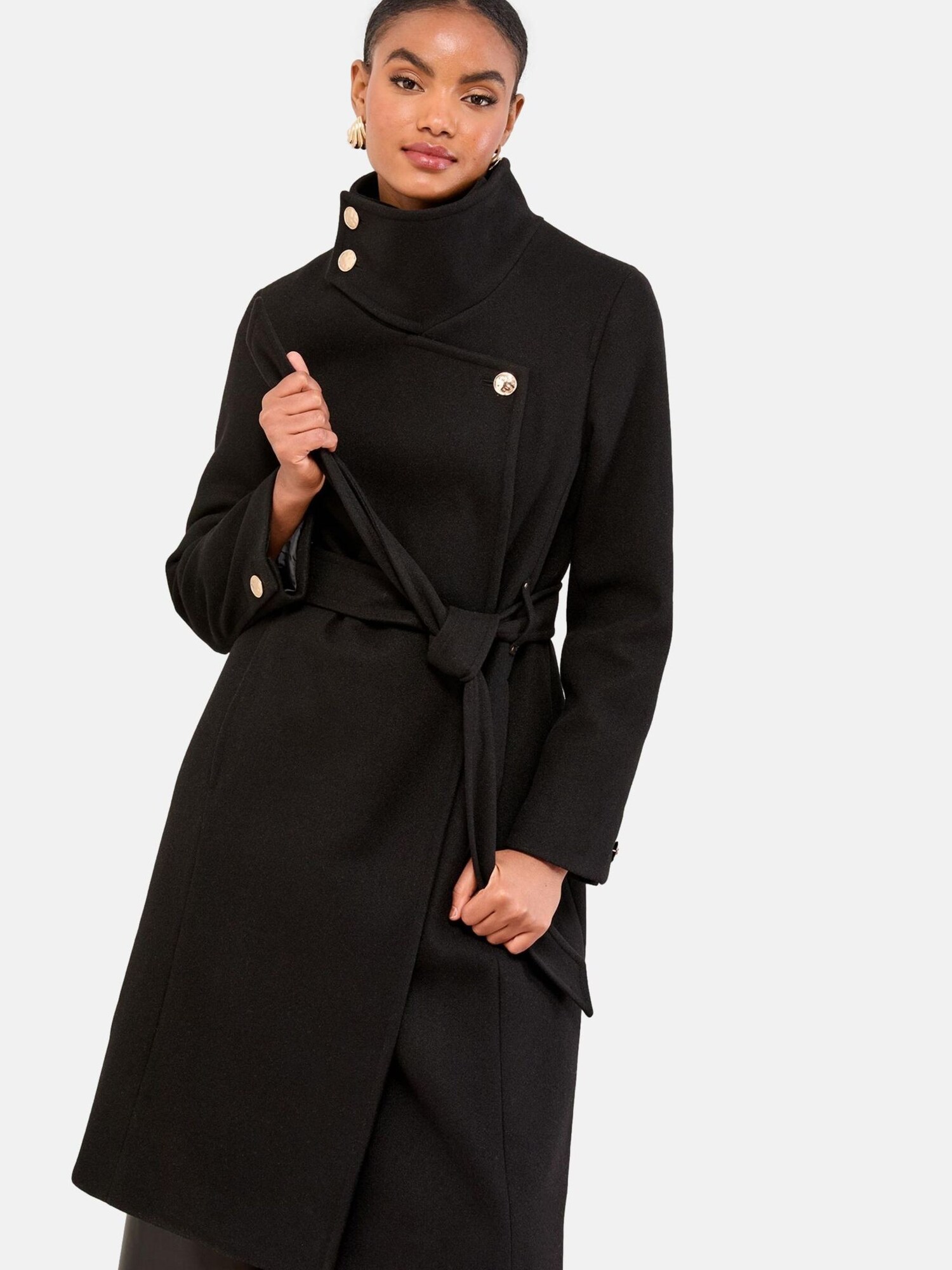 Lipsy Palton de primăvară-toamnă  negru