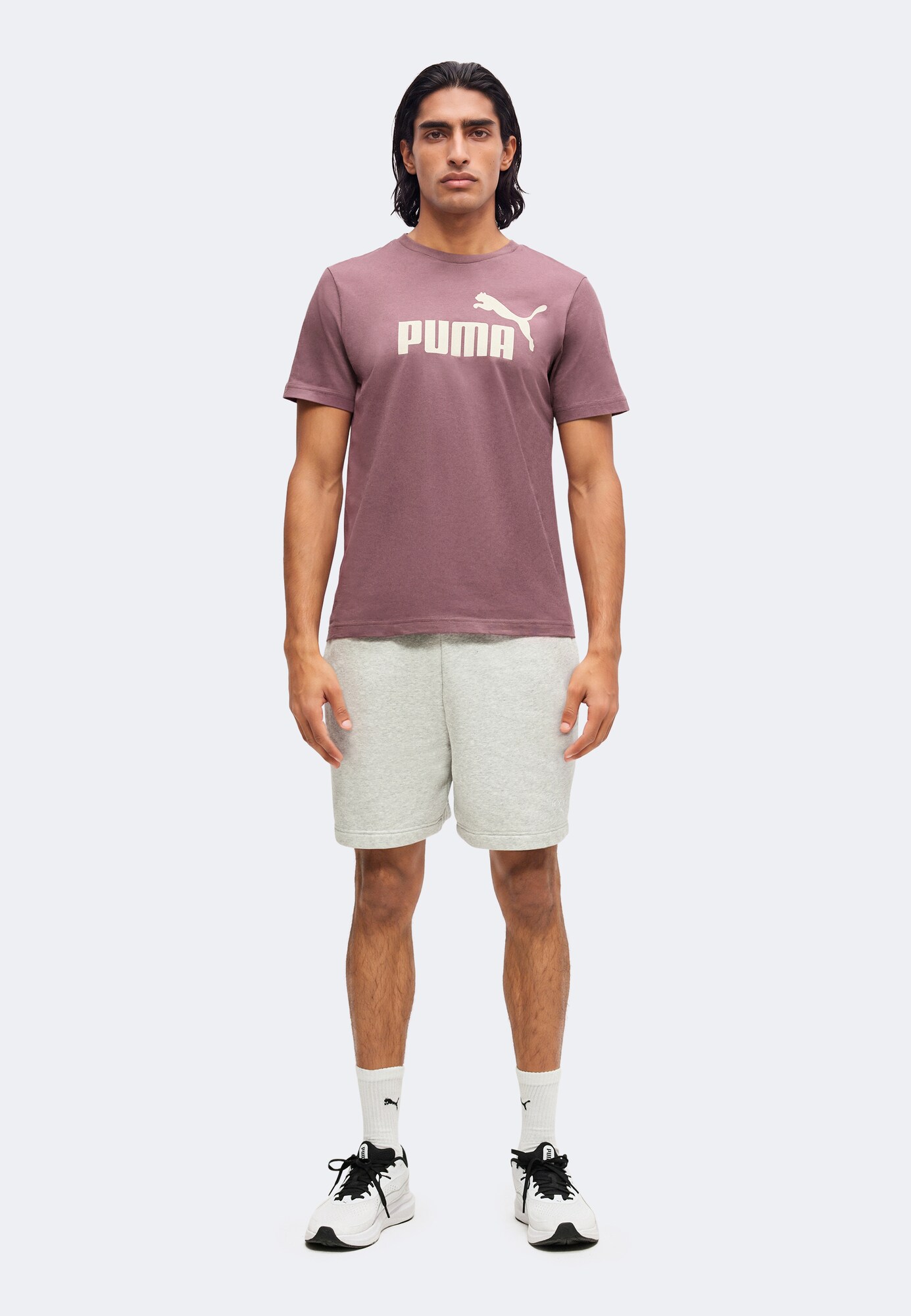 PUMA Camiseta funcional 'ESS No. 1'  crema / chocolate – imagen 4