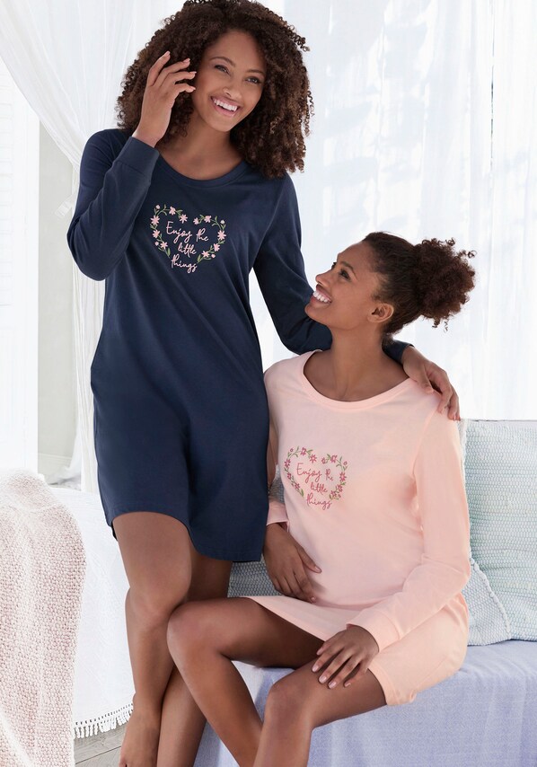 VIVANCE, Noční košilka, modrá & pink, obrázek 7 z 8