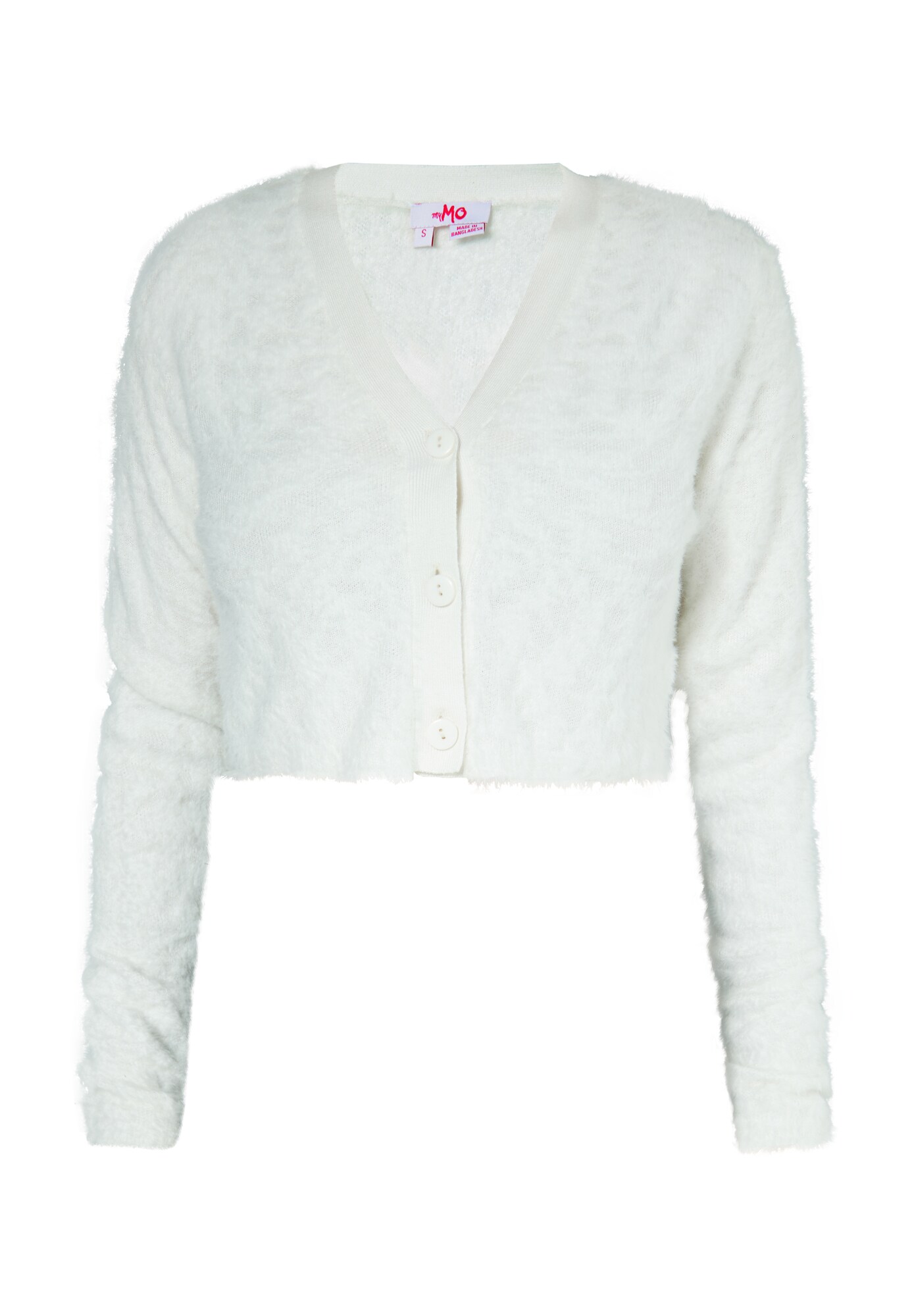 MYMO Geacă tricotată  alb