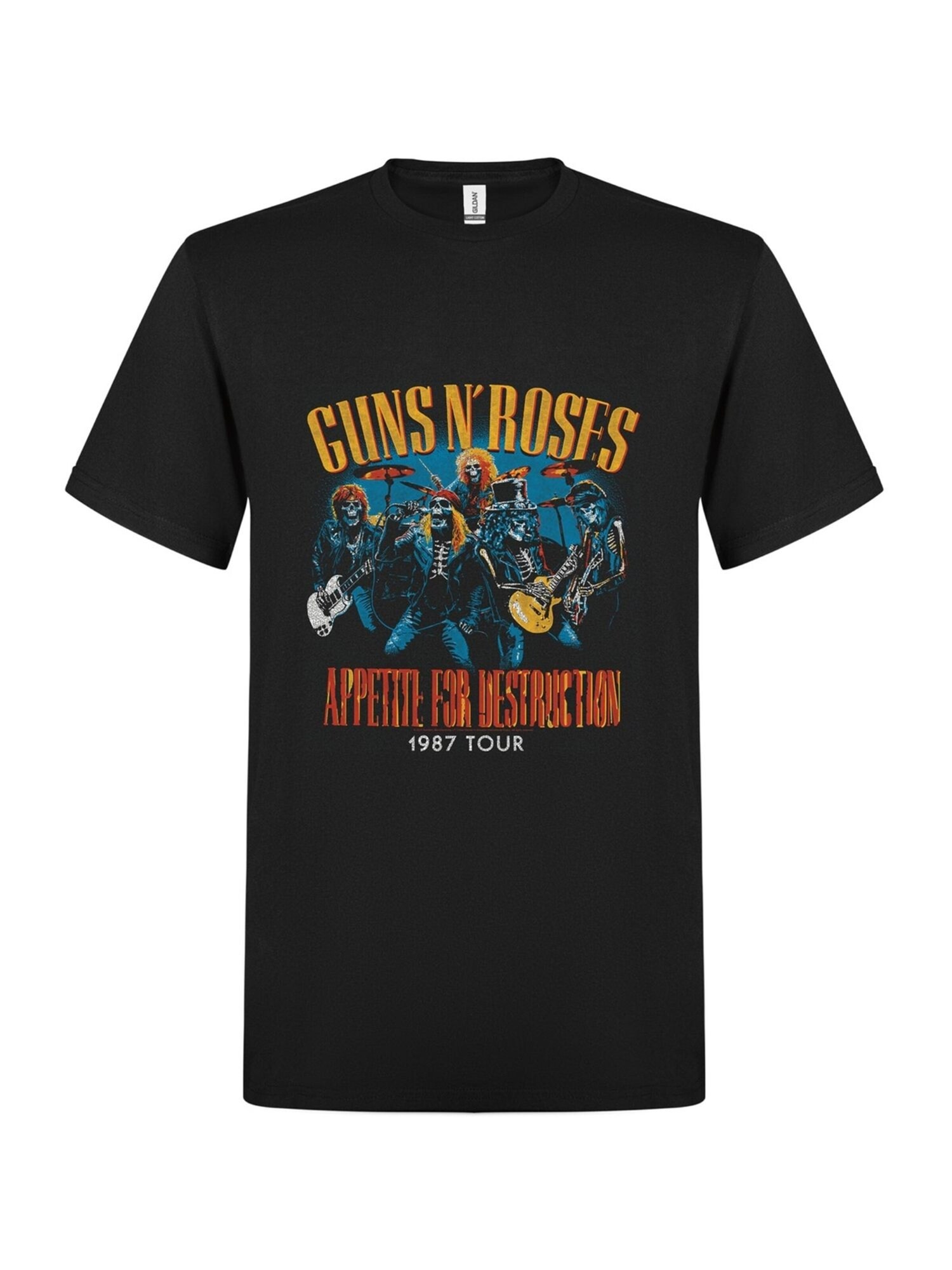 T-shirt 'Guns N´ Roses Appetite for destruction live skulls 1987 T-Shirt'