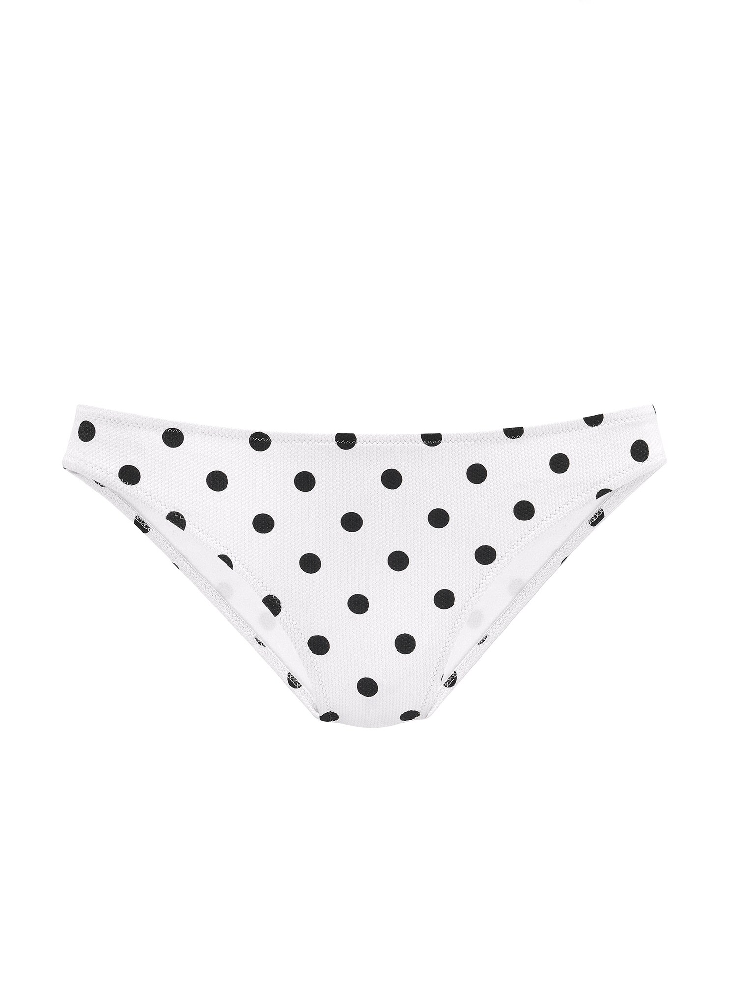 LASCANA Slip costum de baie  negru / alb