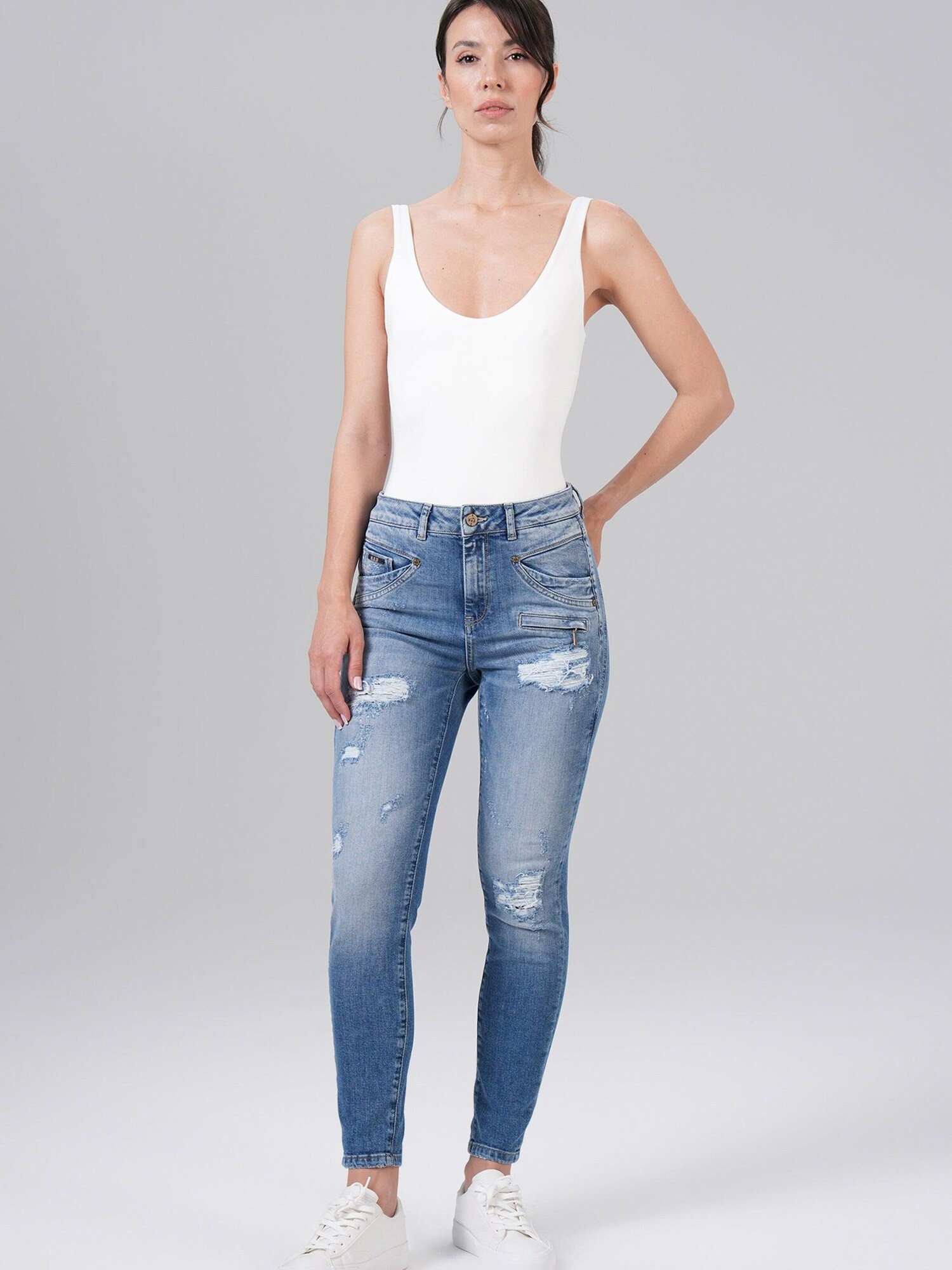 M.O.D MIRACLE OF DENIM Traperice plava