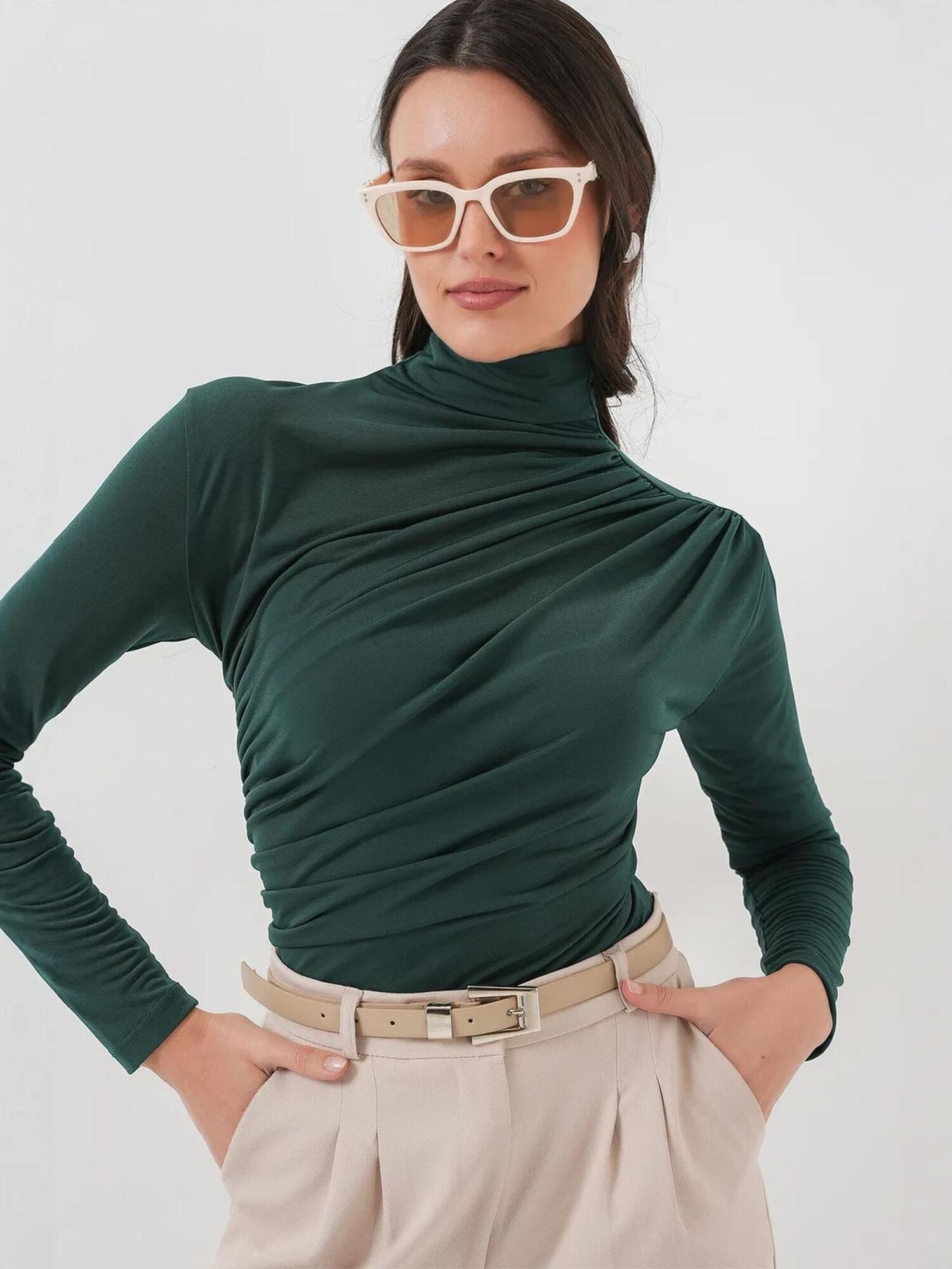 Bigdart Bluza 'Blusen' smaragdno zelena