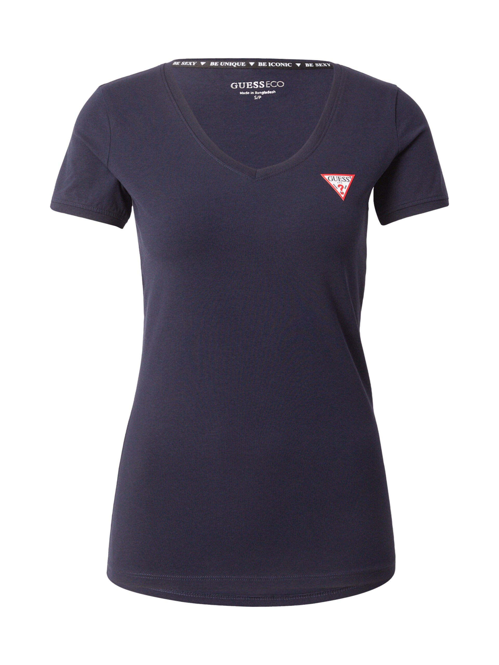 Guess T-shirt marinblå / röd dam