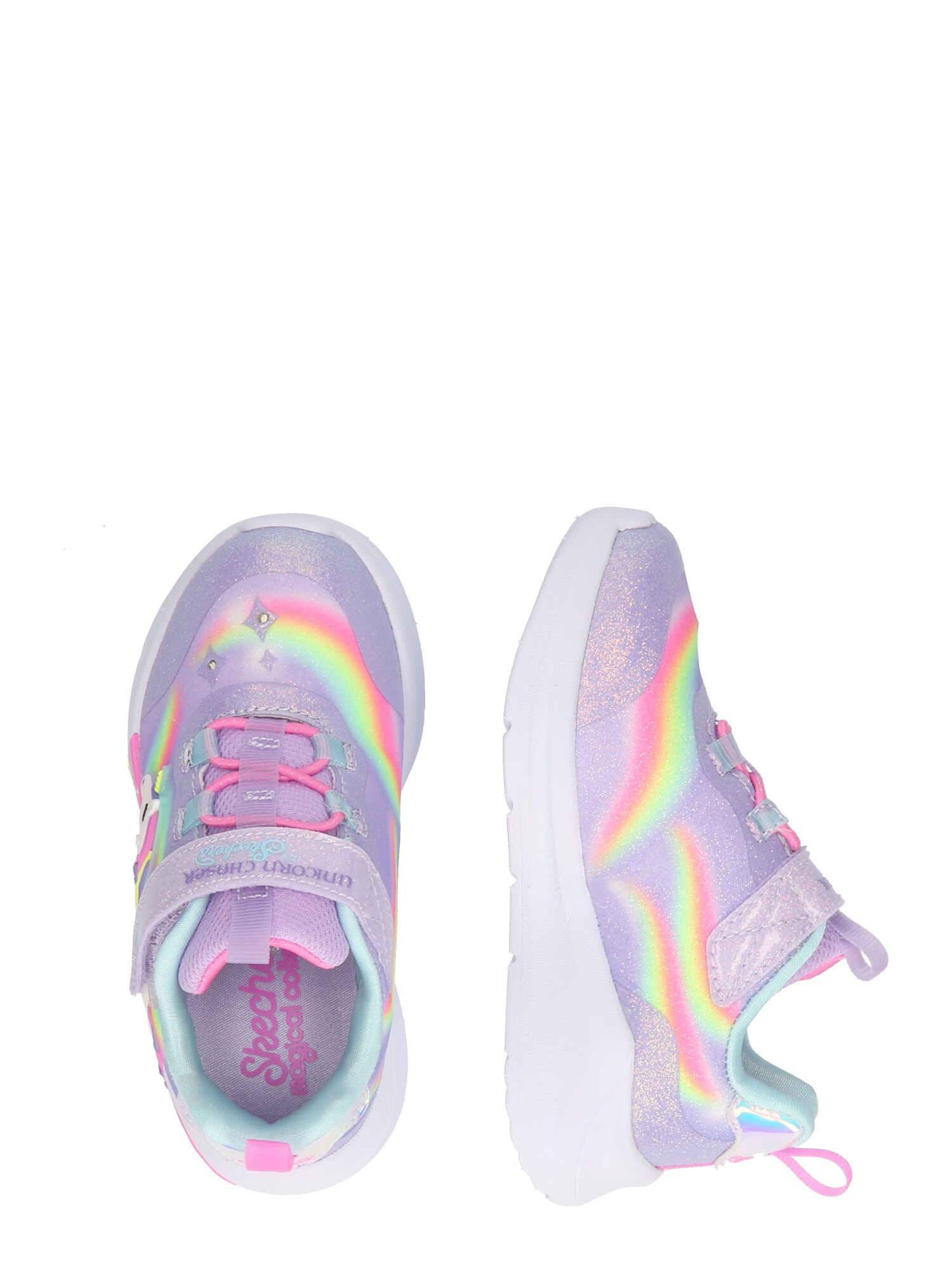 SKECHERS Sportcipő 'UNICORN CHASER'  sárga / levendula / sötétlila / fehér termék 2. képe