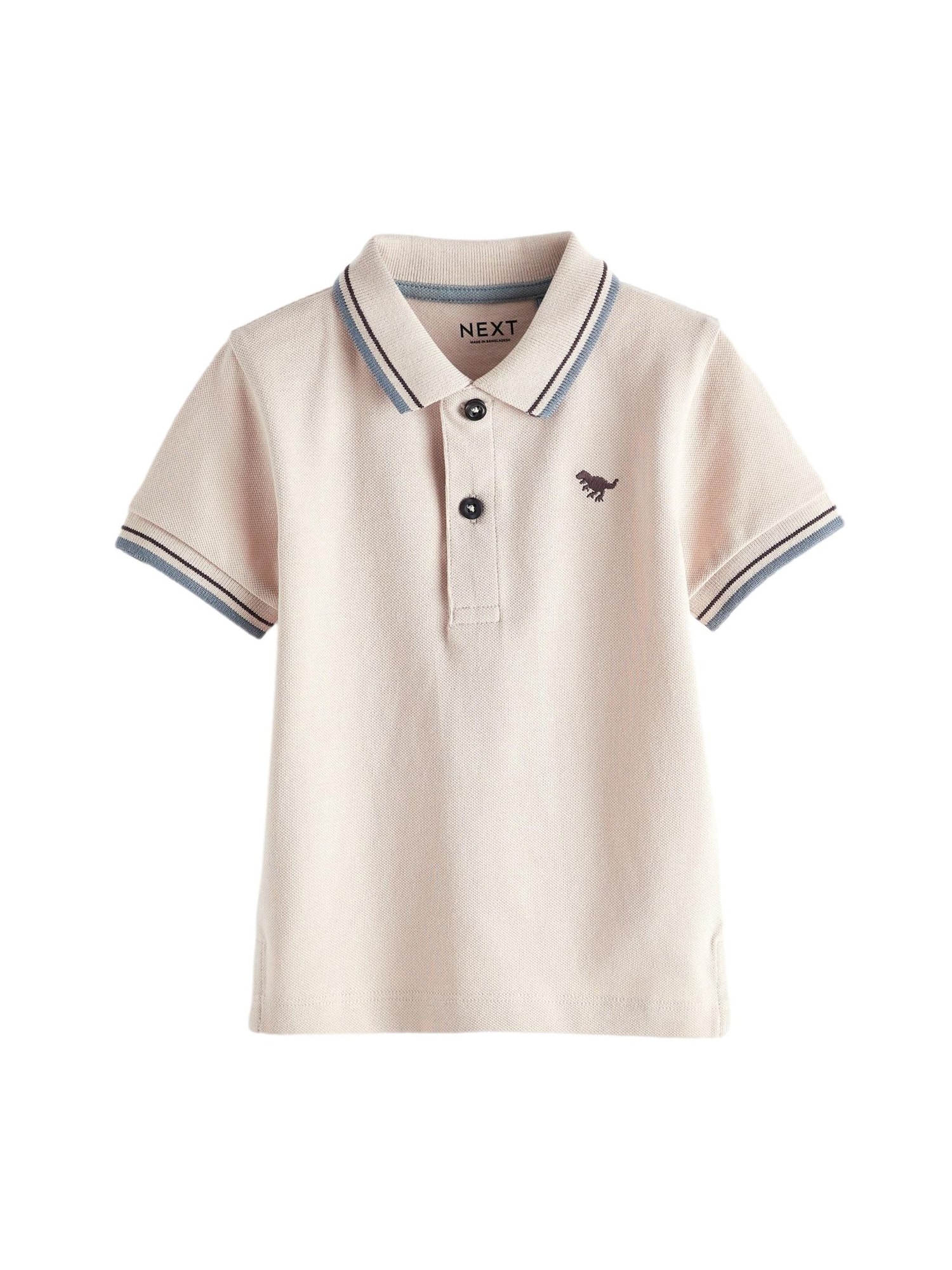 Next Tricou  bej / albastru / negru