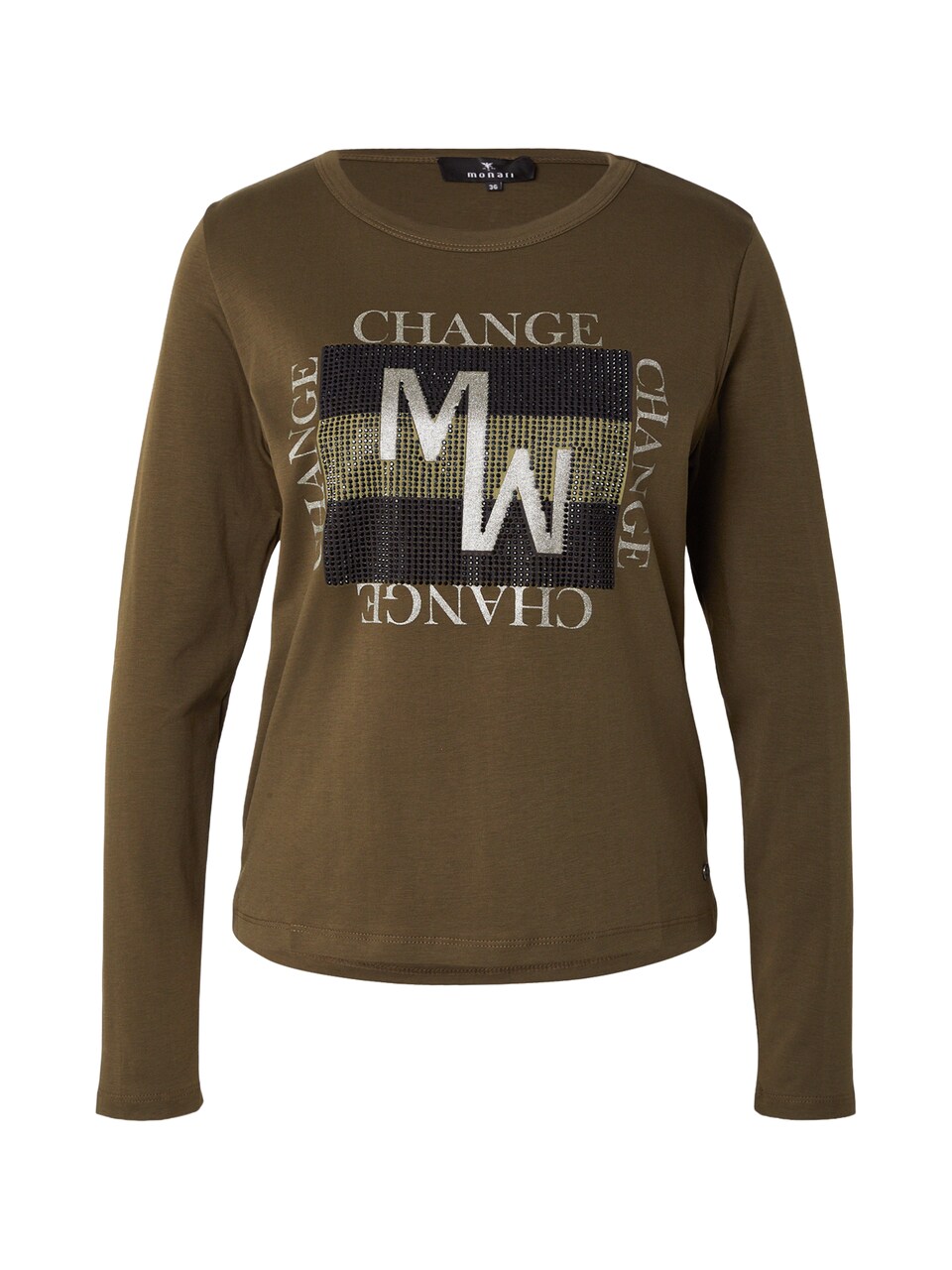 T-shirt oliv / svart