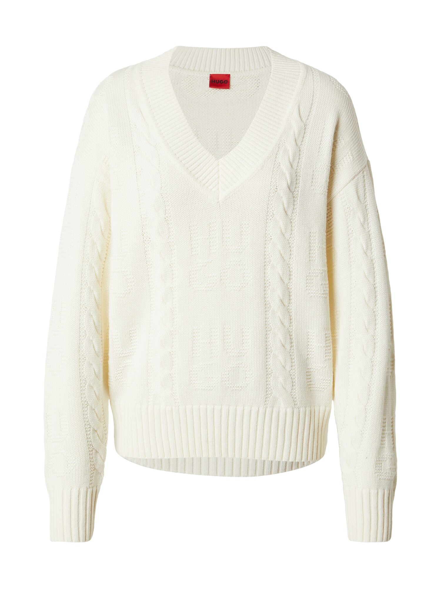 HUGO Pulover Sypres  alb