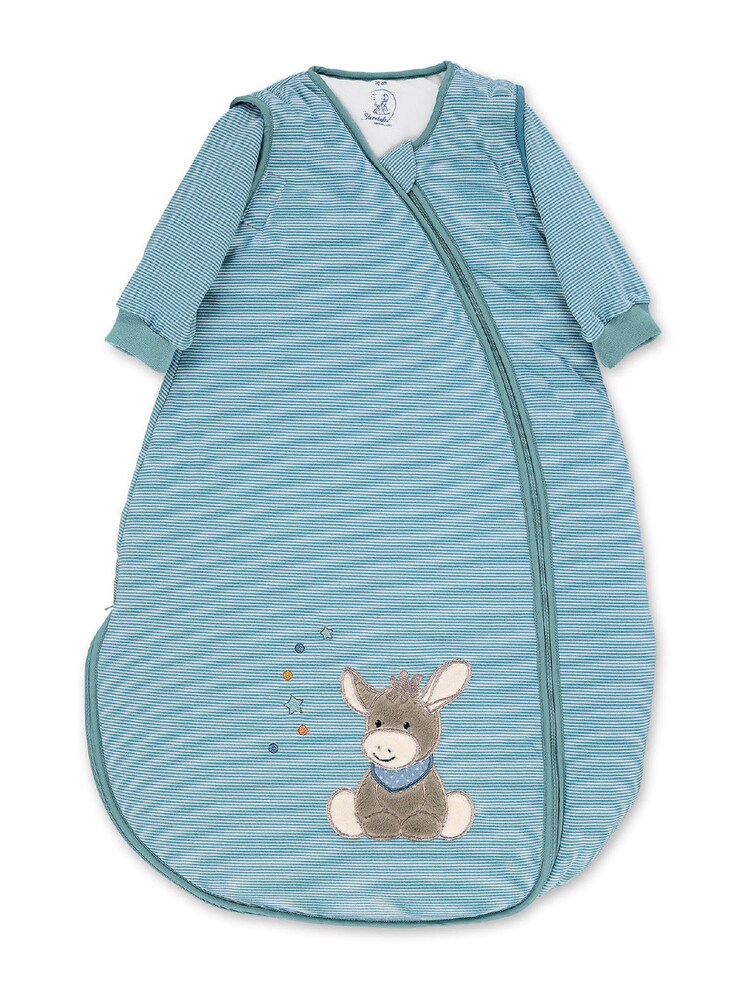 STERNTALER Schlafsack 'Emmi' Jungen Größe 110 himmelblau / hellblau / grau / weiß