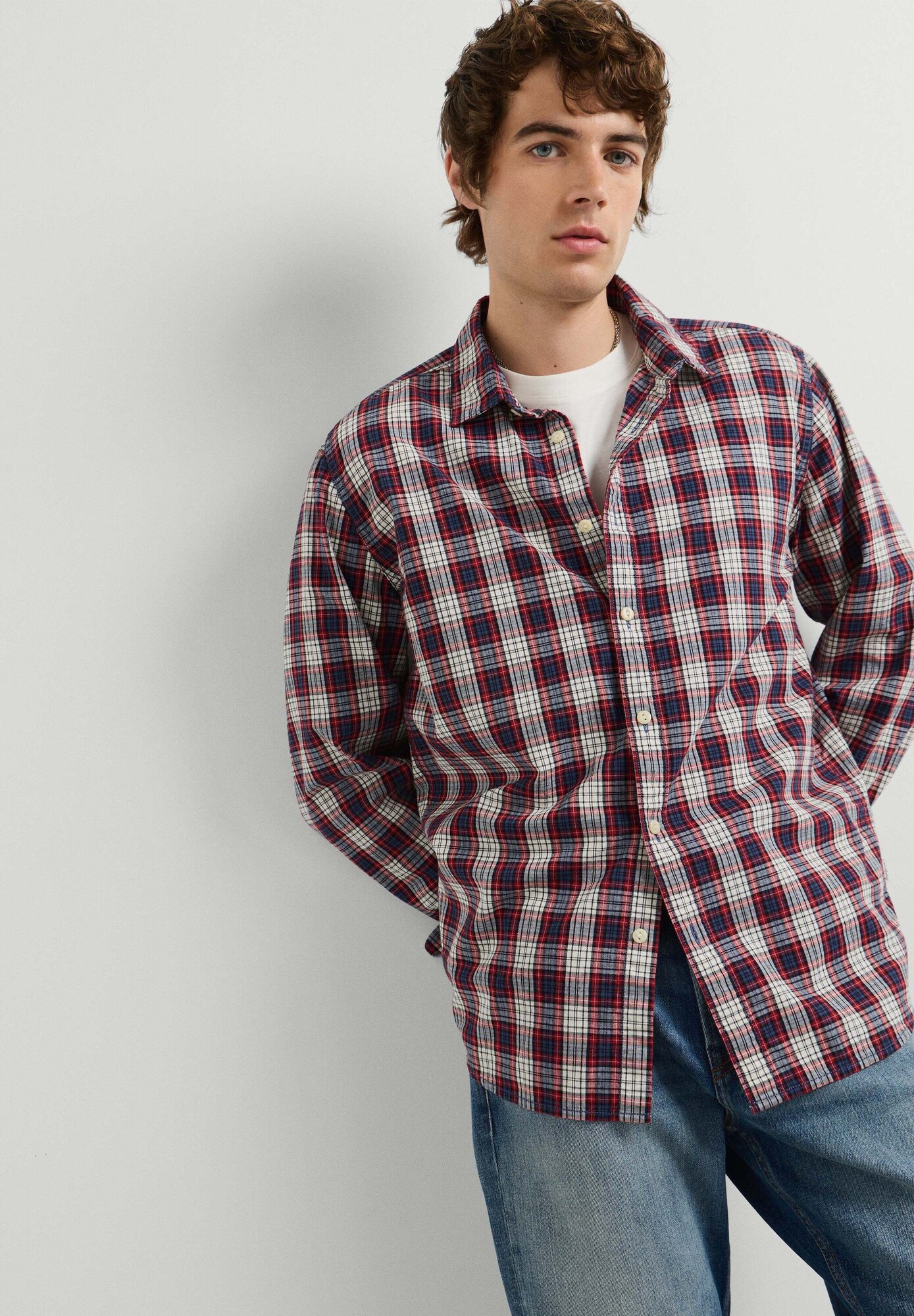 Pepe Jeans Camisa 'Rochester' navy / rojo fuego / negro / offwhite – imagen 2