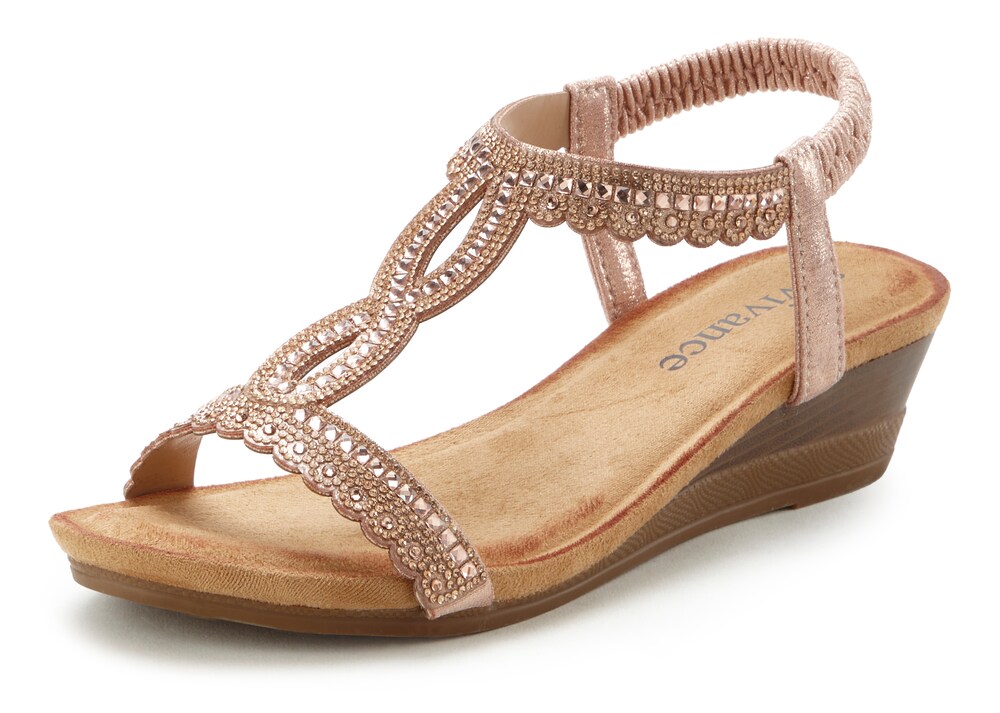 VIVANCE Sandale Damen Größe 42 rosegold