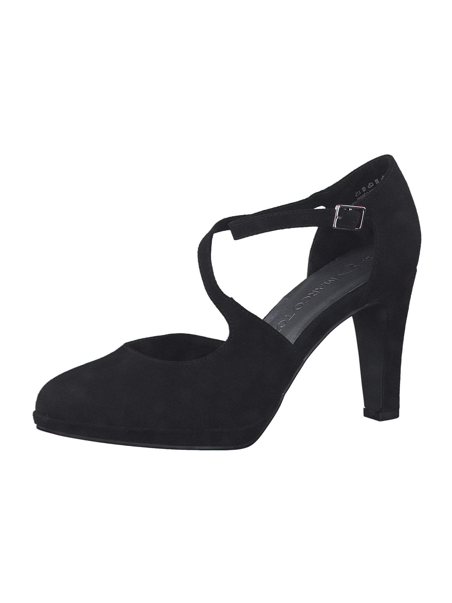 MARCO TOZZI Дамски обувки на ток с отворена пета  черно