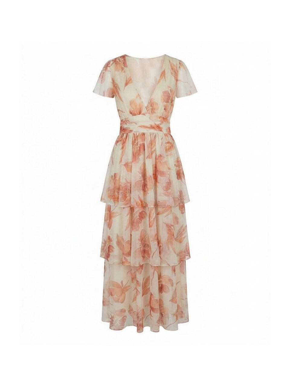 Klänning 'Rachel' beige / orange