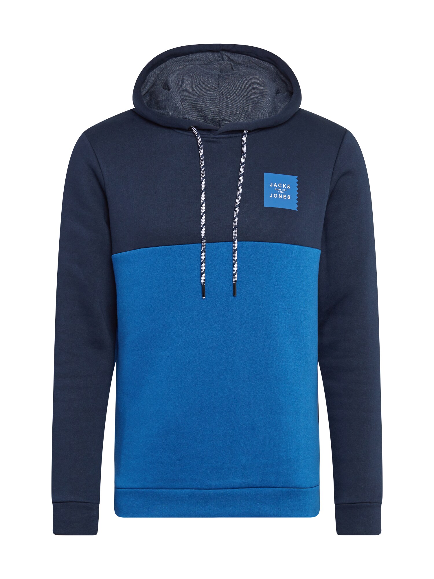 JACK & JONES Megztinis be užsegimo 'BOOSTER'  tamsiai mėlyna / mėlyna