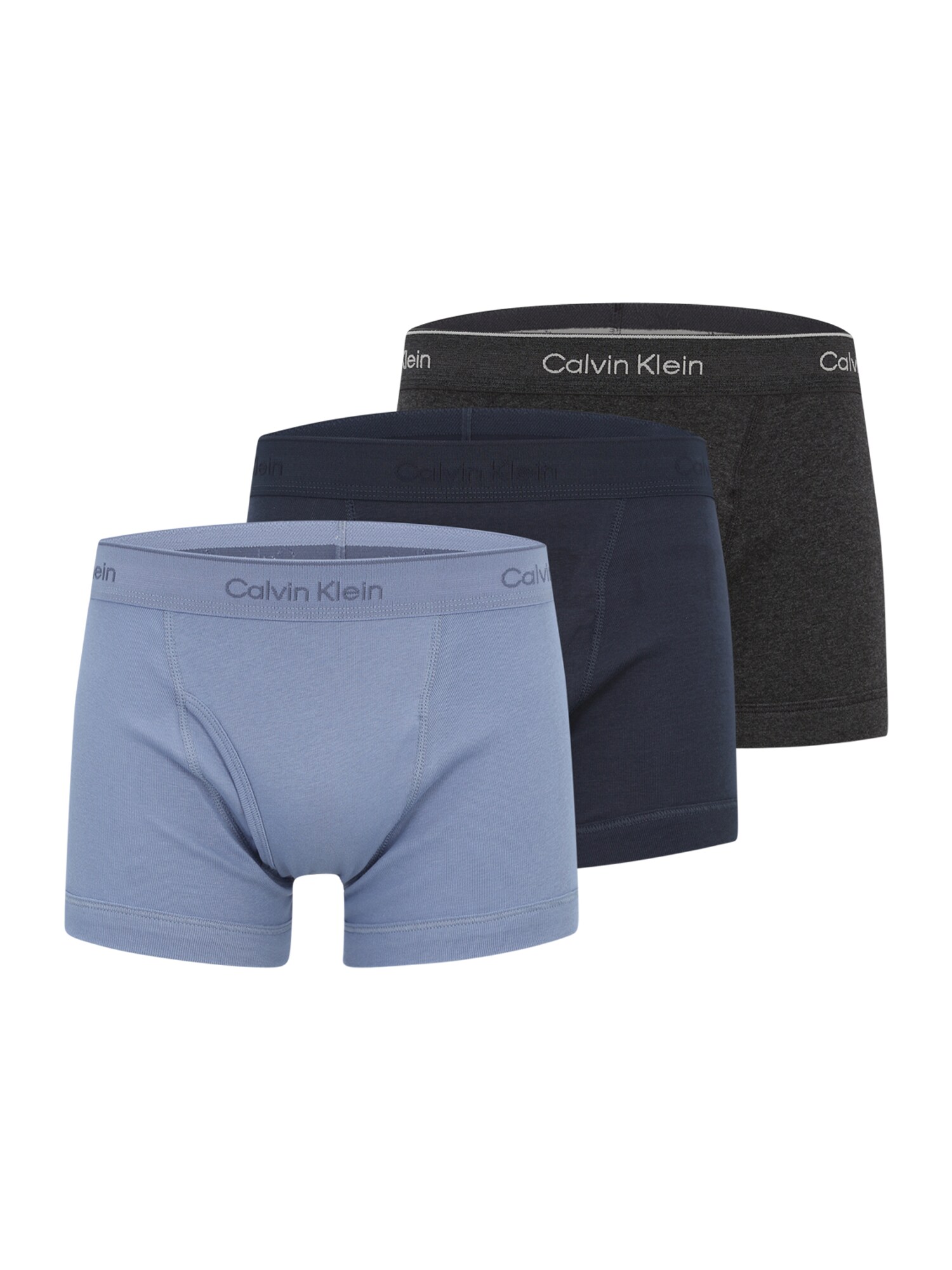 Calvin Klein Boxerky  námornícka modrá / svetlomodrá / čierna melírovaná / šedobiela