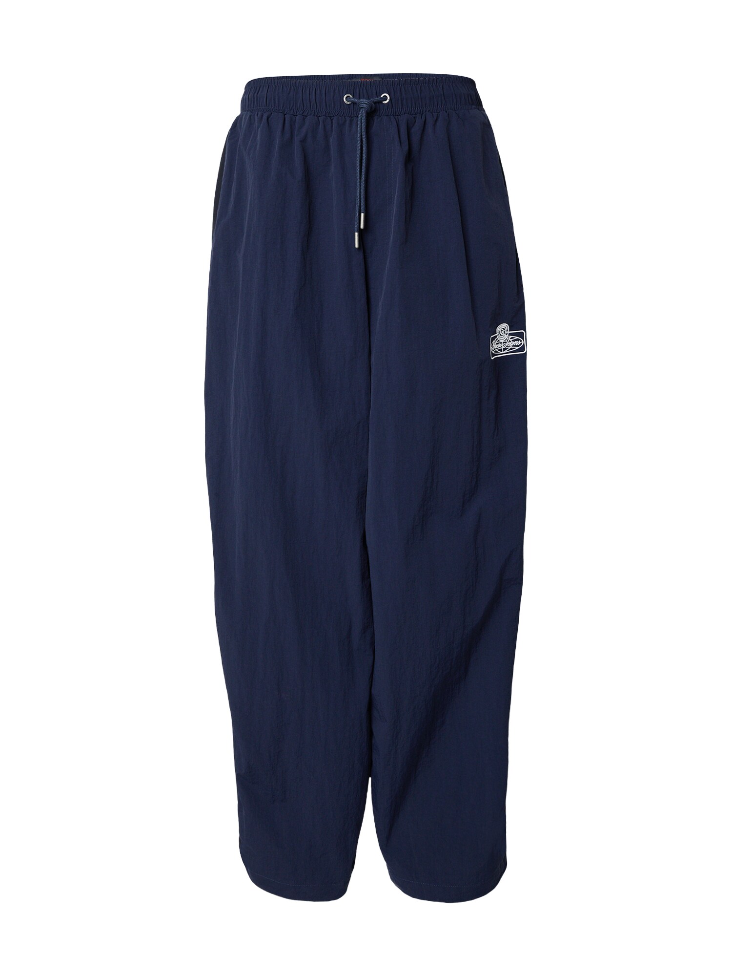 GUESS JEANS Pantaloni albastru marin / alb