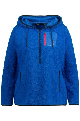 Ulla Popken Sweatshirt Royal blue/koningsblauw / Zwart