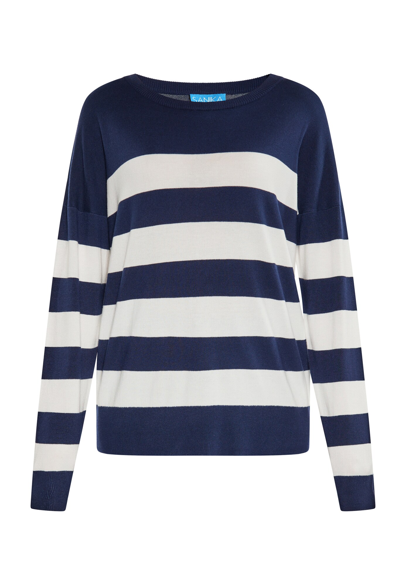 SANIKA Jersey  marino / blanco