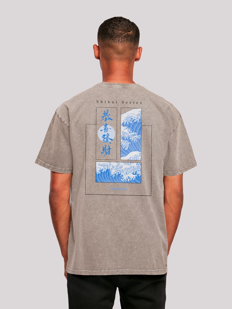 F4NT4STIC T-Shirt Herren Größe XXXL blau / taupe / hellgrau