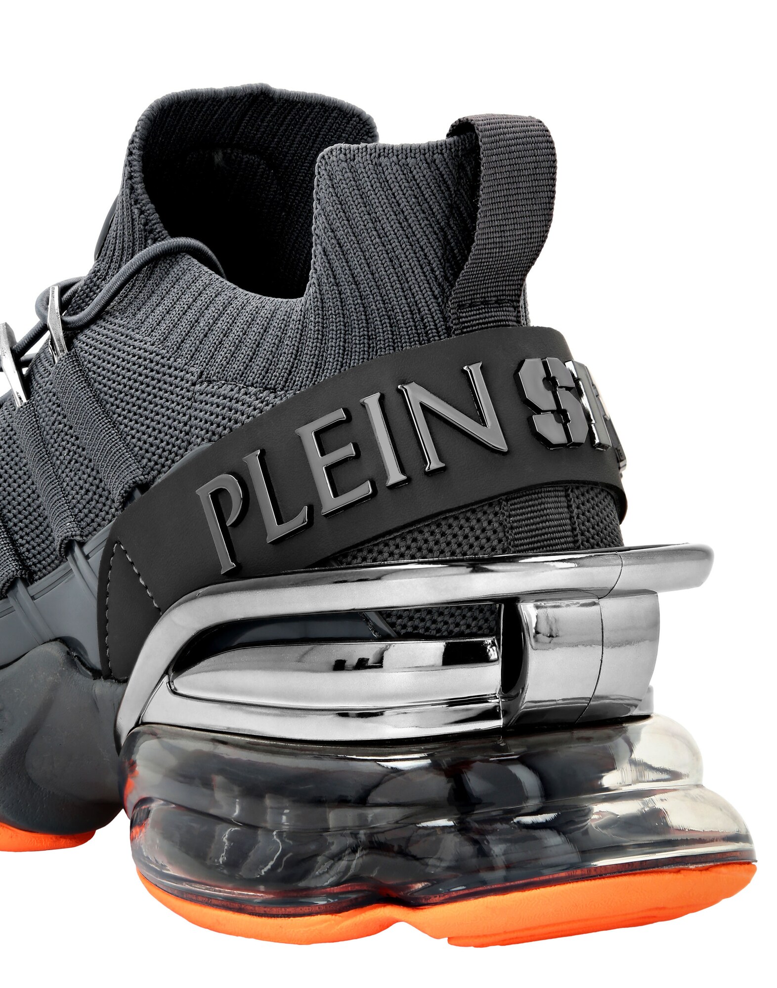 Plein Sport Zapatillas deportivas bajas 'Tiger Attack Gen. X.04' gris oscuro / naranja oscuro – imagen 2