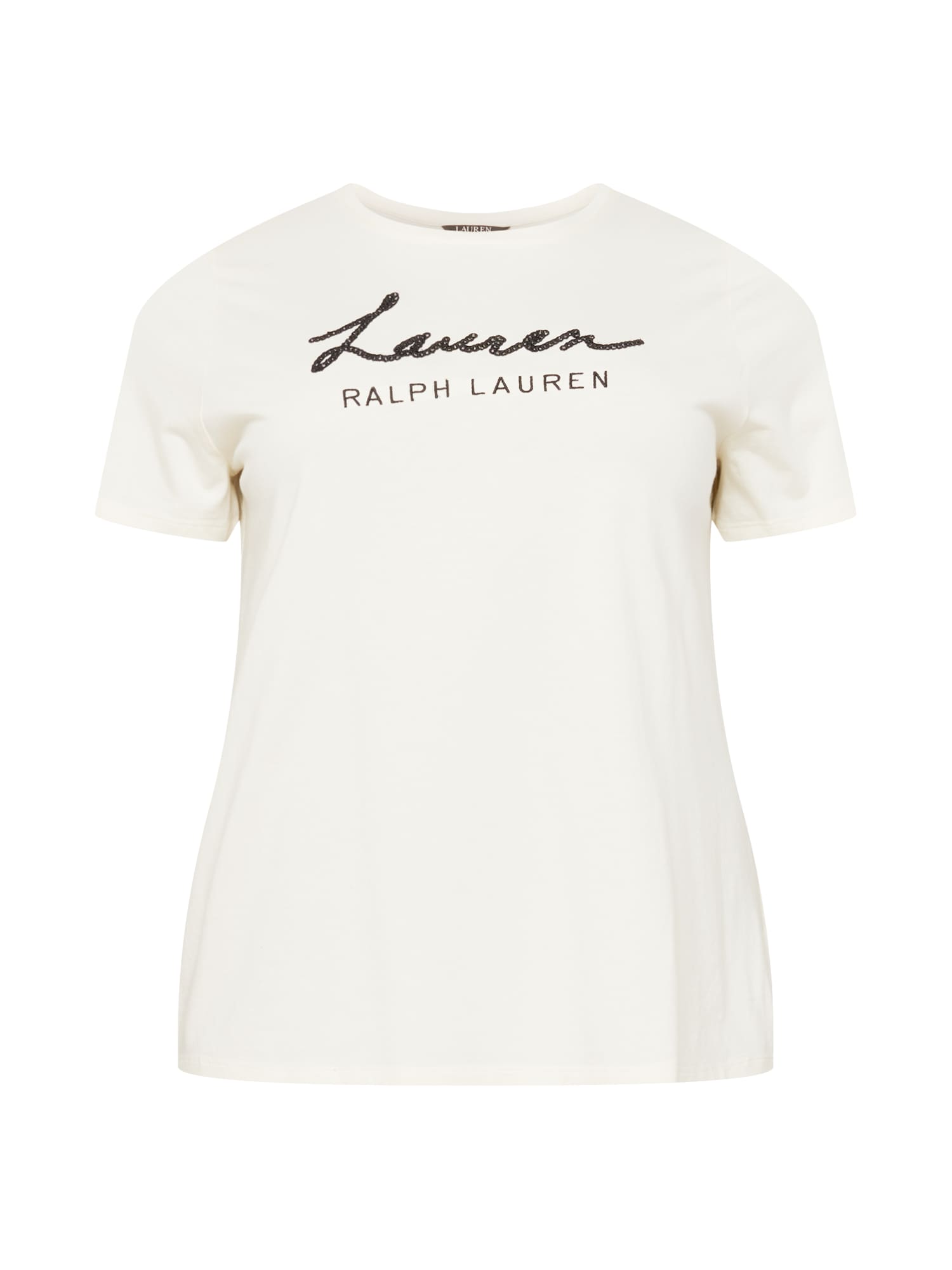 Lauren Ralph Lauren Plus Tričko 'KATLIN'  krémová / čierna