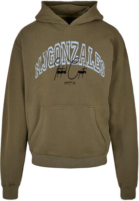 MJ Gonzales Sweatshirt ‘International’ Blauw / Olijfgroen / Zwart / Wit