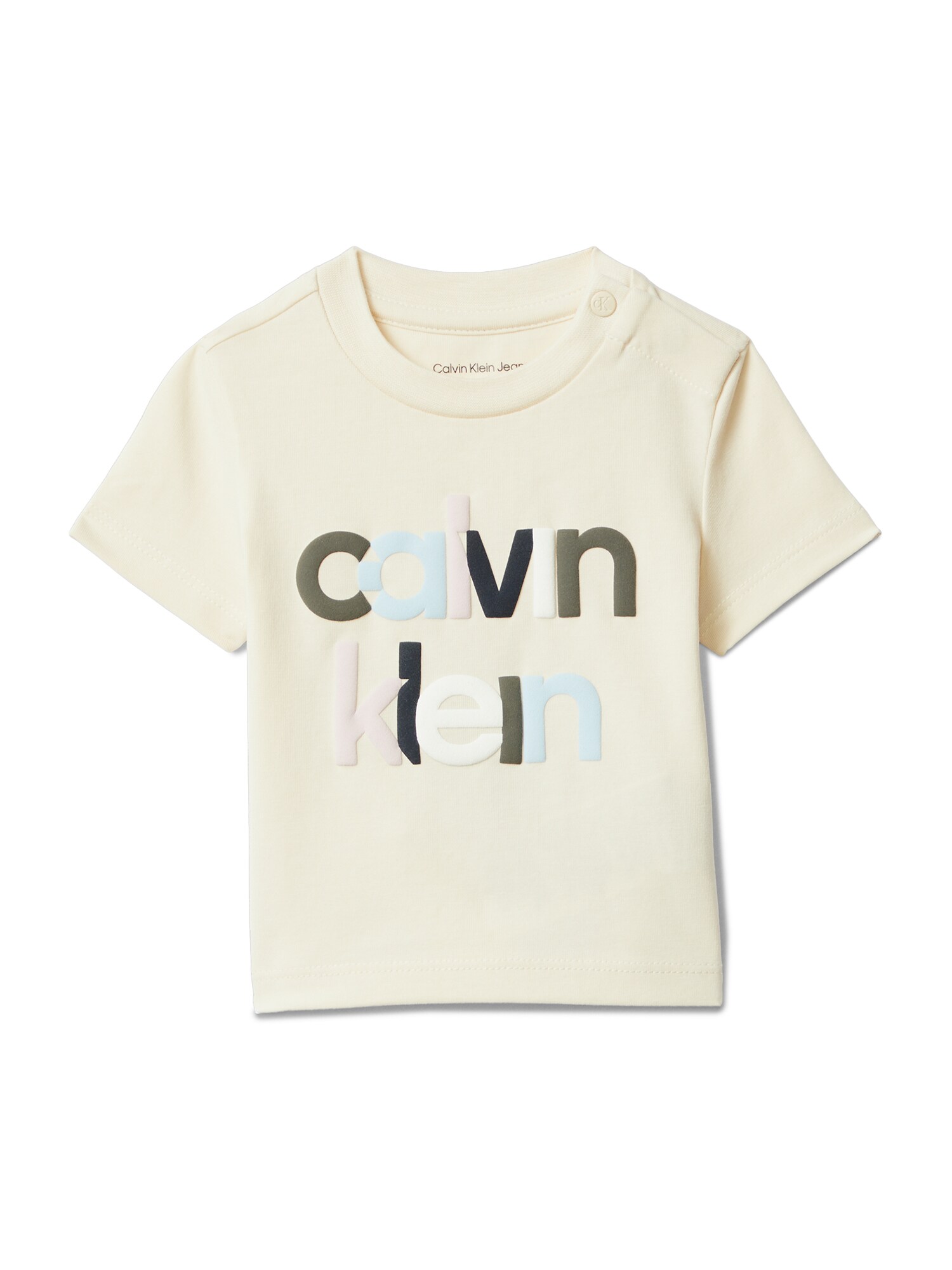 Calvin Klein Jeans Póló  világoskék / greige / pasztell-rózsaszín / fekete akciós termékkép 1