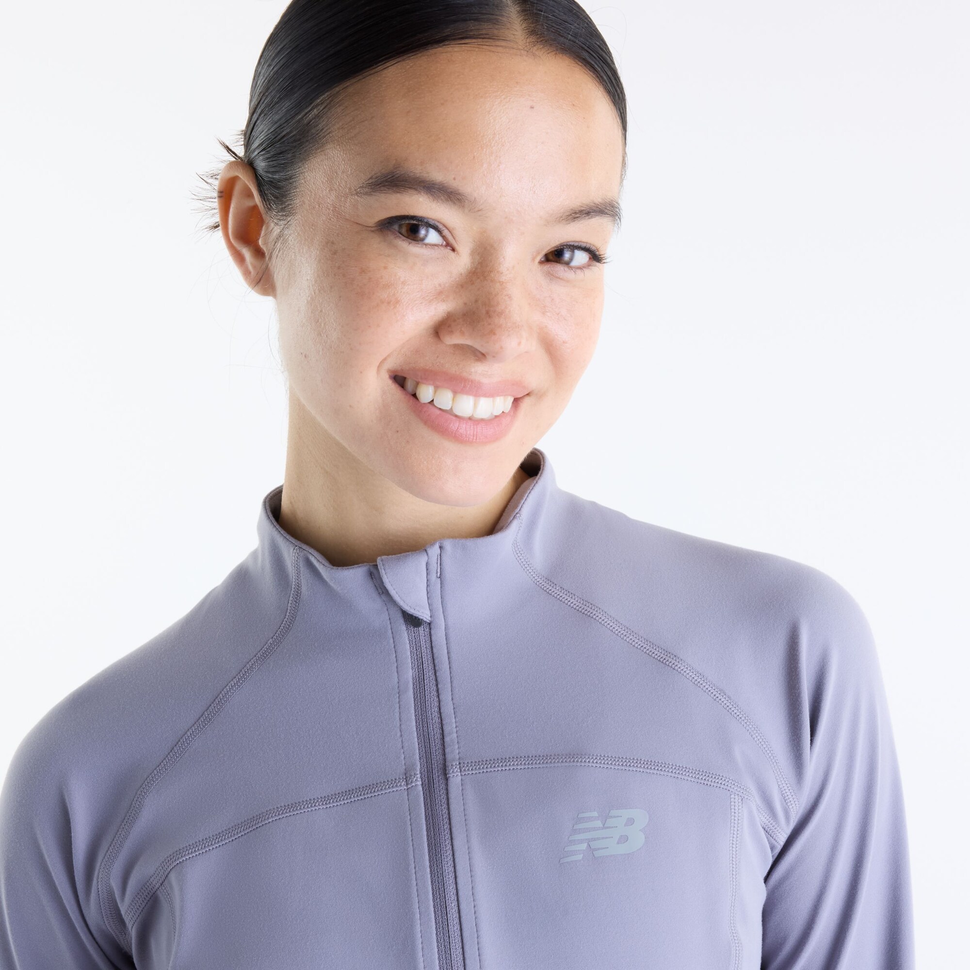 New balance Chaqueta de chándal 'NB Harmony Fitted Full Zip' gris / gris claro – imagen 3