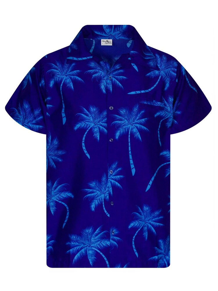 King Kameha Shirt 'Palmshadow' Herren Größe XXXL himmelblau