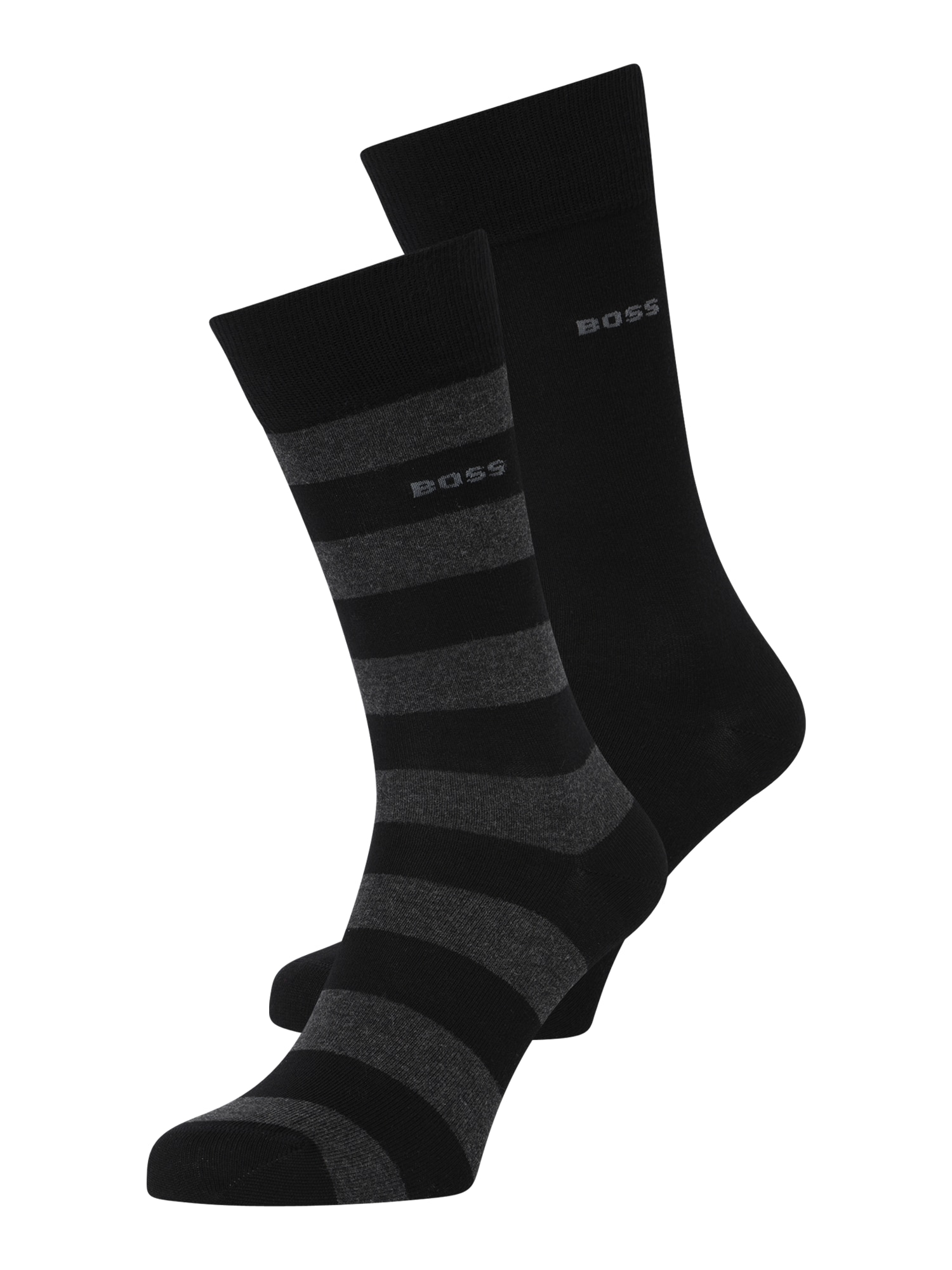 BOSS Black Къси чорапи  сиво / светлосиво / черно